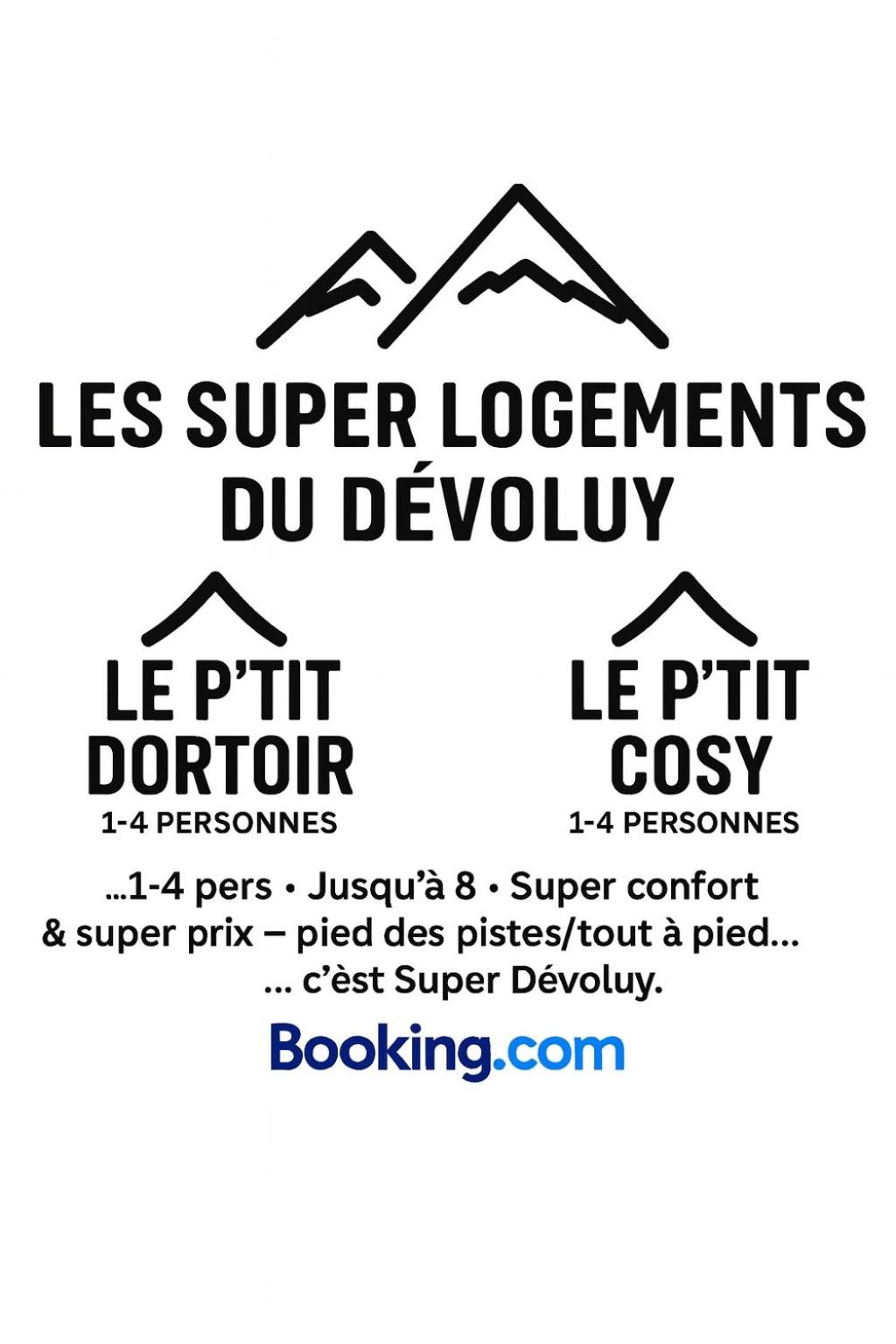 Exceptionnel Studio Le petit dortoir wifi parking gratuit vue incroyable sur le pic au pied des pistes de superdevoluy
