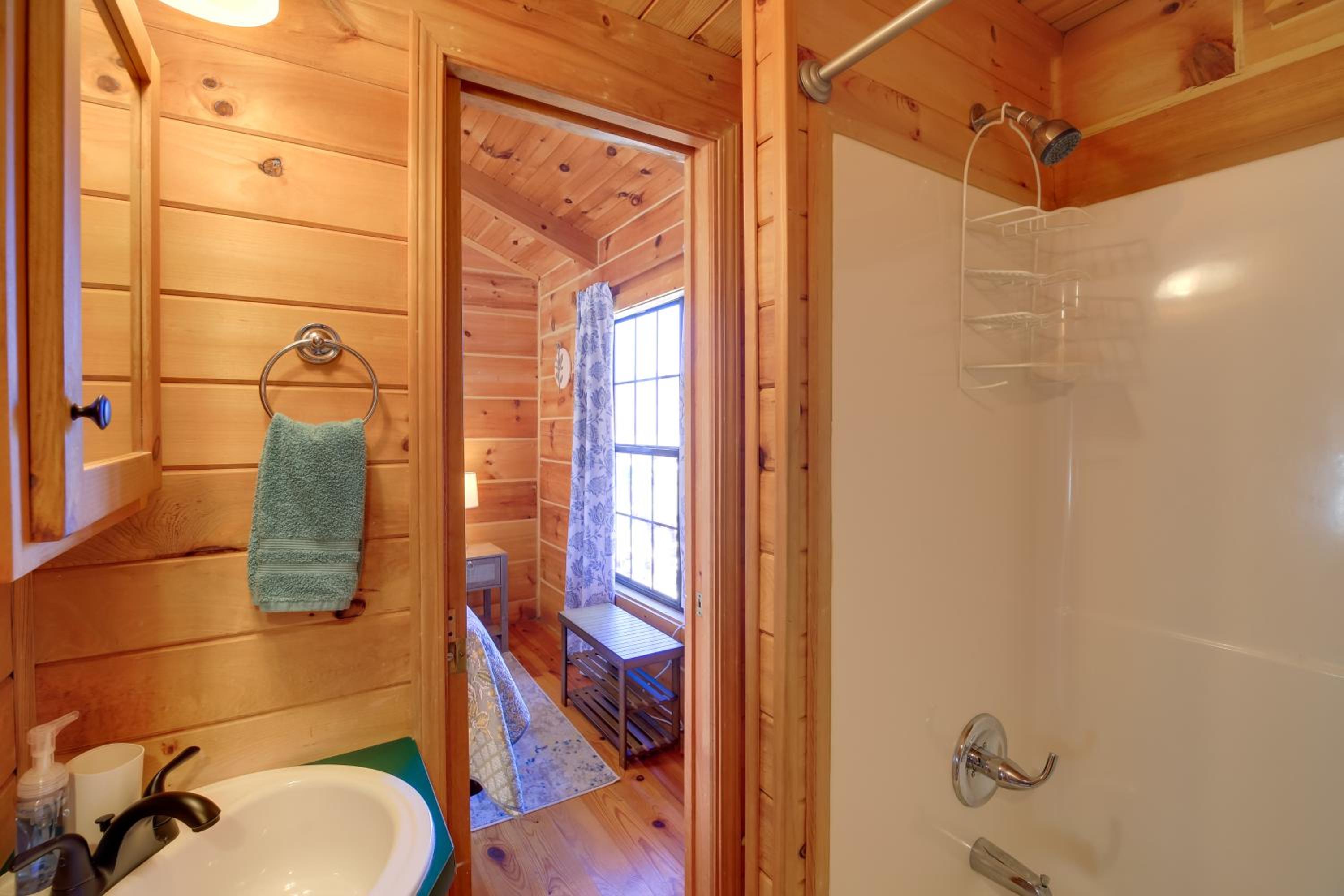 Steps to Virginia Creeper Trail Creekside Retreat