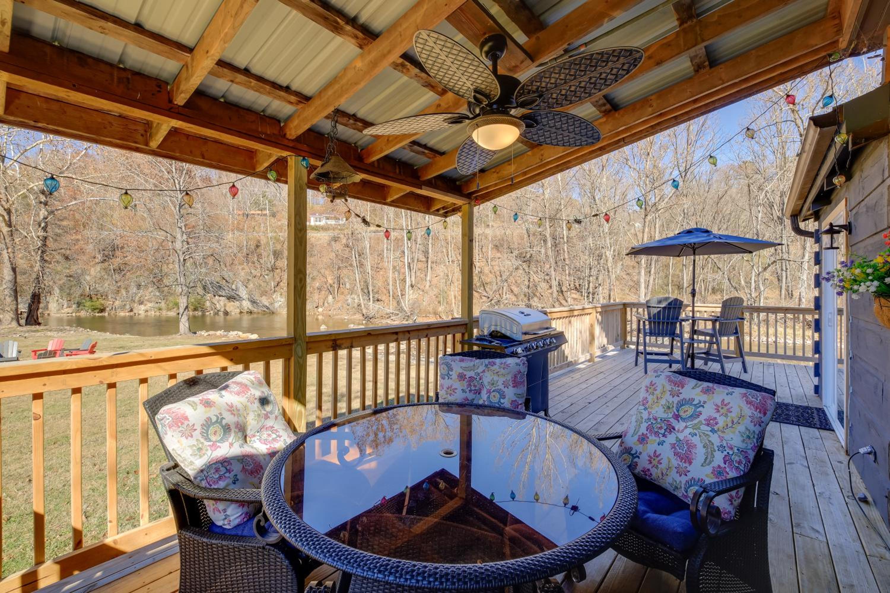Steps to Virginia Creeper Trail Creekside Retreat