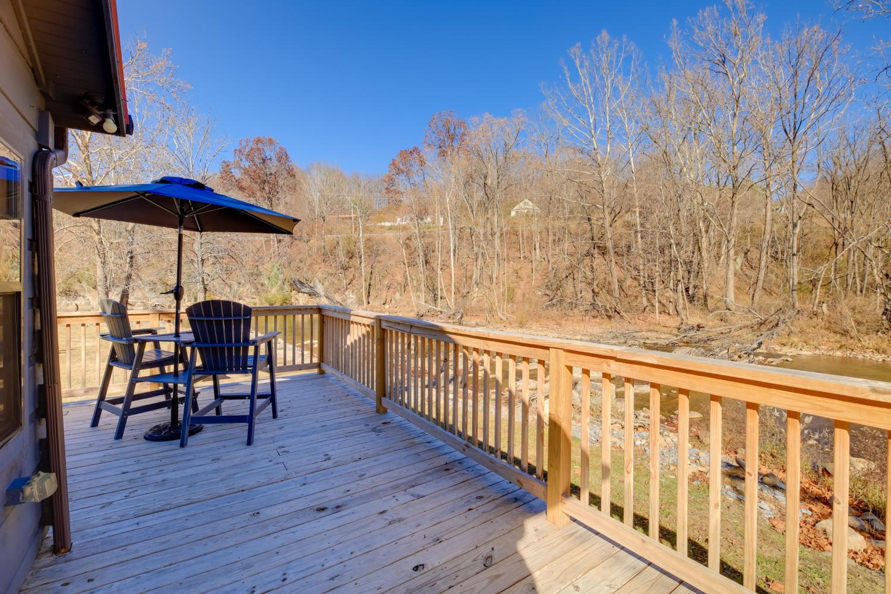 Steps to Virginia Creeper Trail Creekside Retreat