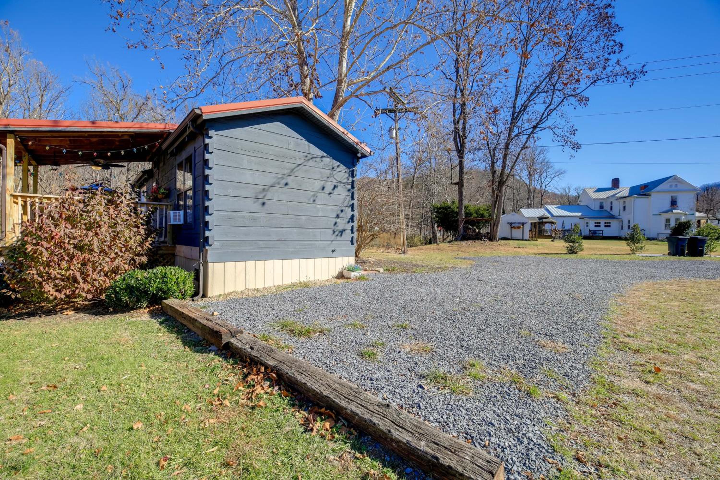 Steps to Virginia Creeper Trail Creekside Retreat