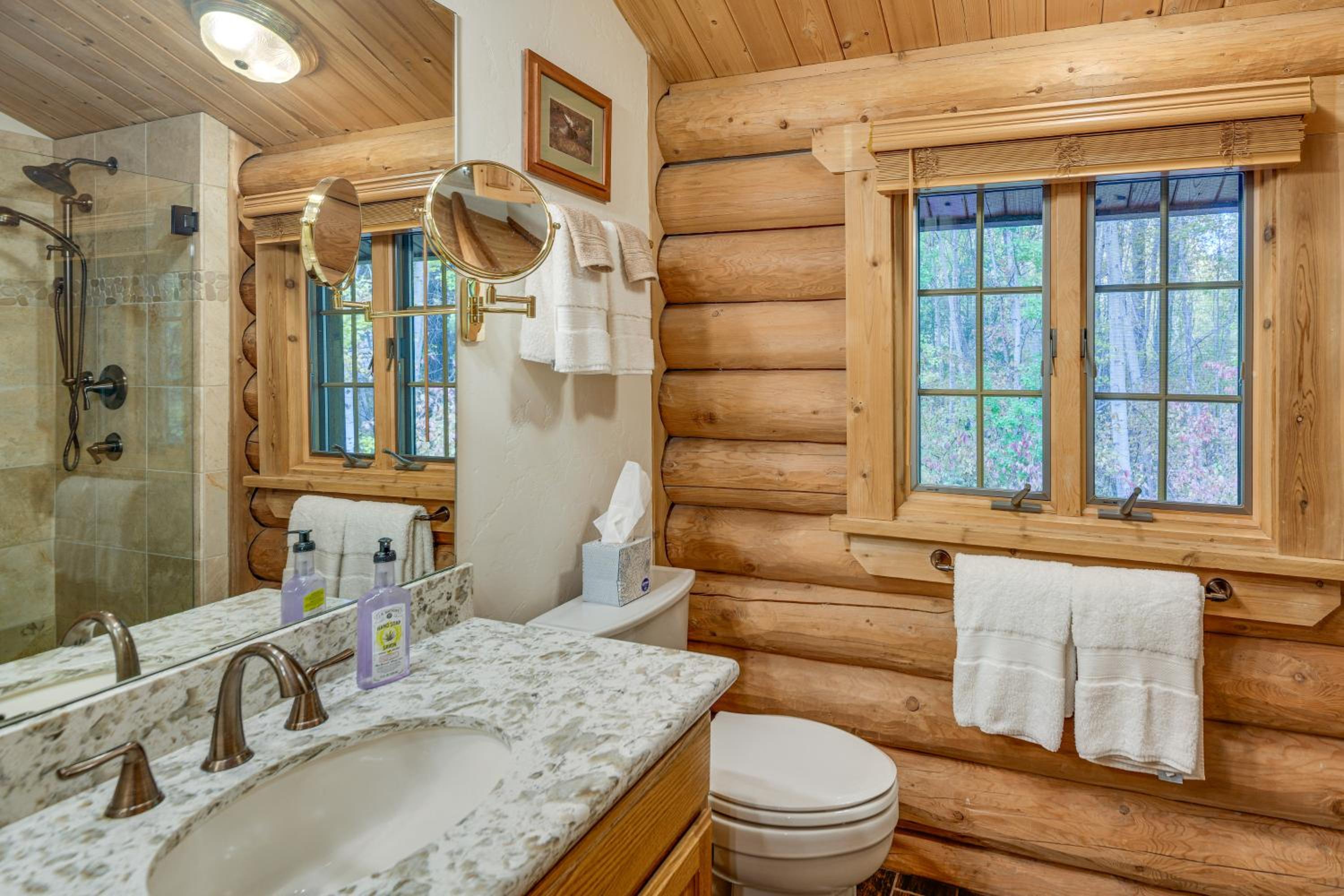 Along Big Wood River Hailey Family Cabin with Yard
