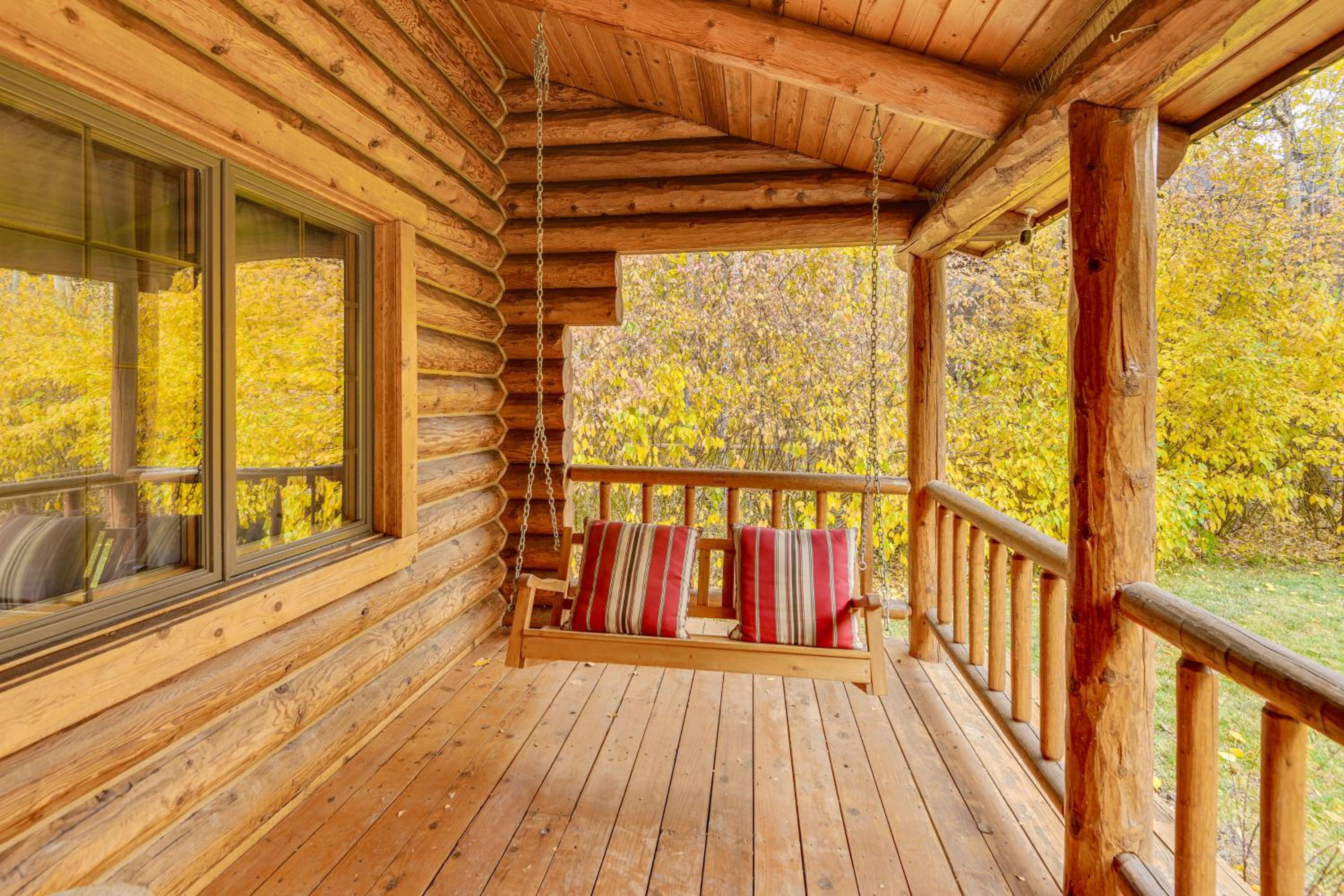 Along Big Wood River Hailey Family Cabin with Yard