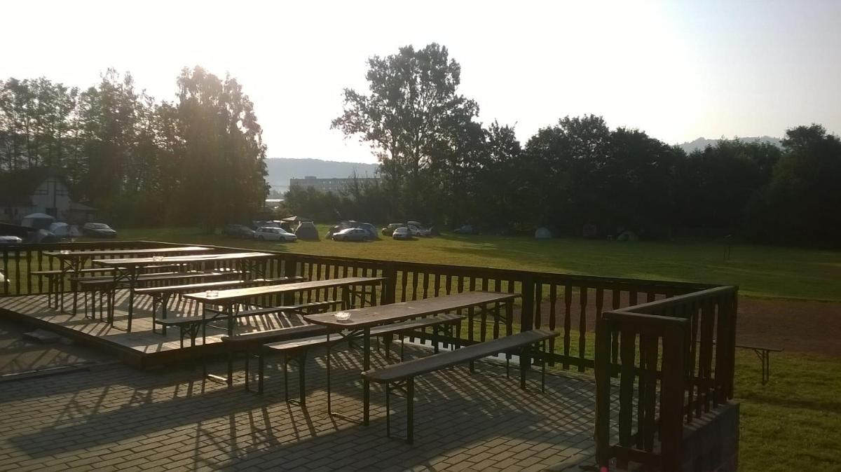 outdoor BBQ area