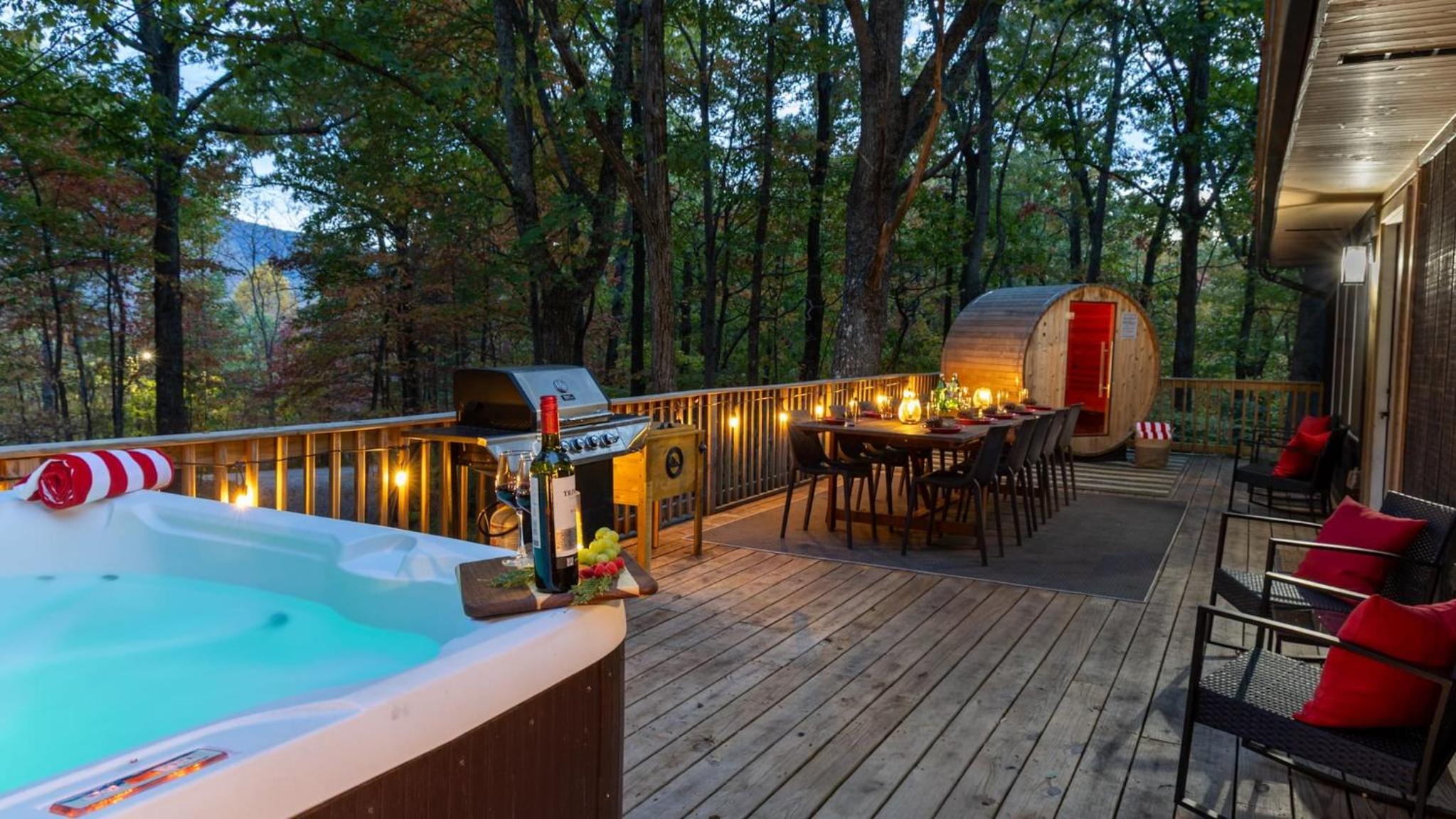 Lodge-Style Home Near Gatlinburg w Theater Hot Tub Game Room Evergreen Escape by AvantStay