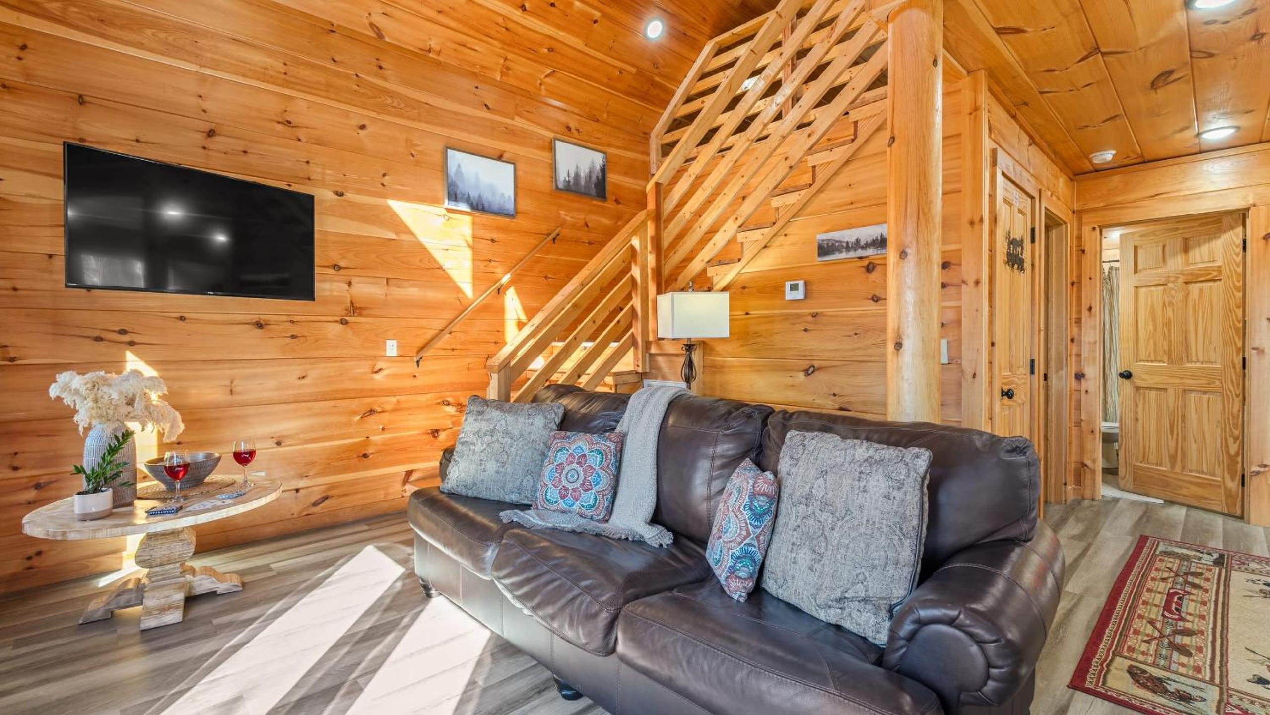 Hot Tub Game Loft Open Living Minutes to Downtown Gatlinburg Whisper Cabin by AvantStay