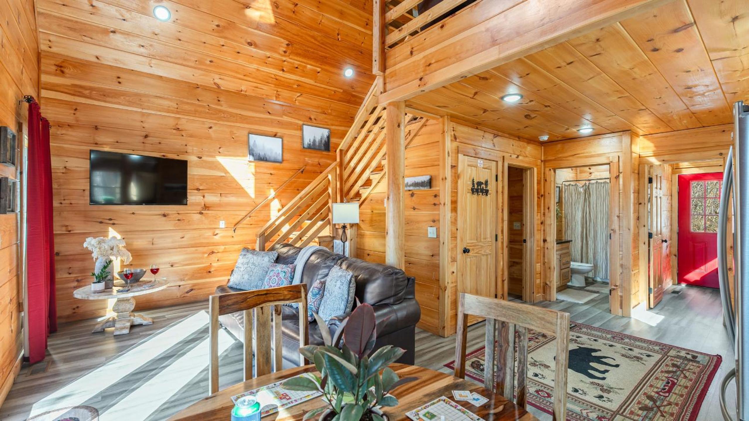 Hot Tub Game Loft Open Living Minutes to Downtown Gatlinburg Whisper Cabin by AvantStay