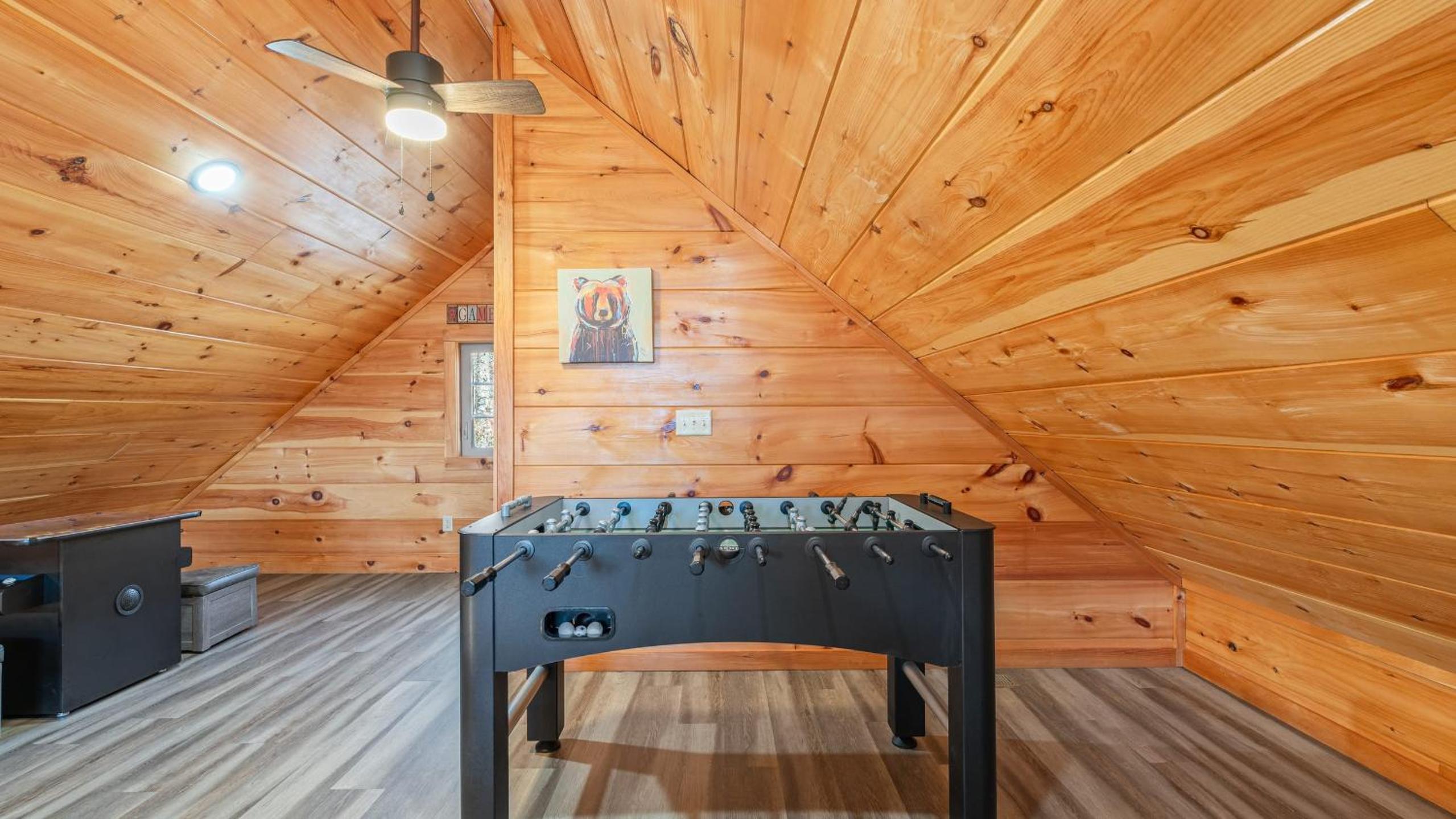 Hot Tub Game Loft Open Living Minutes to Downtown Gatlinburg Whisper Cabin by AvantStay