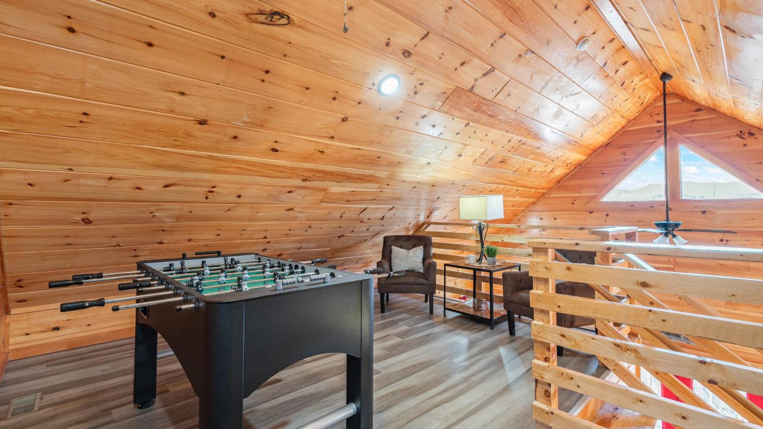 Hot Tub Game Loft Open Living Minutes to Downtown Gatlinburg Whisper Cabin by AvantStay