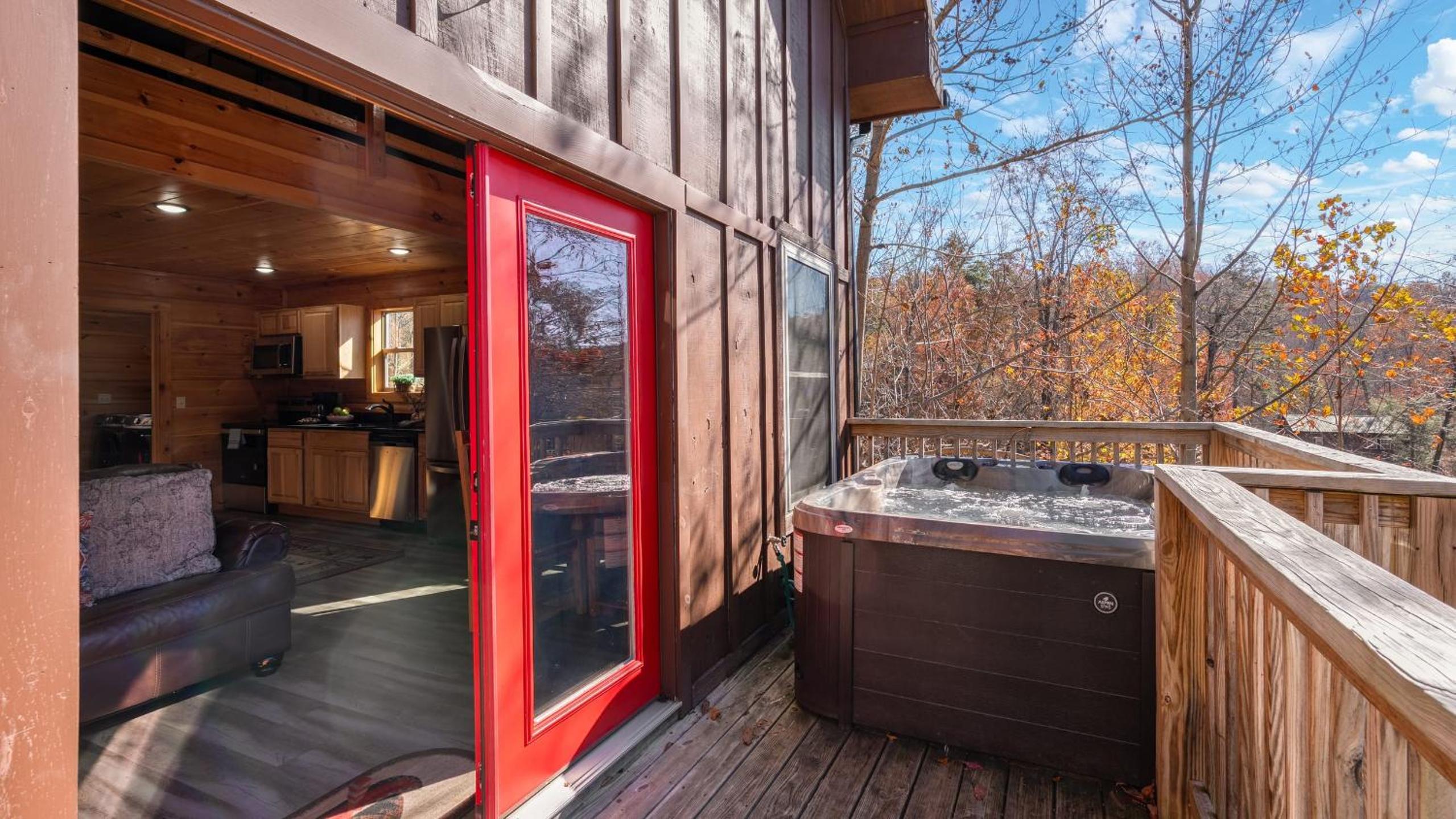 Hot Tub Game Loft Open Living Minutes to Downtown Gatlinburg Whisper Cabin by AvantStay