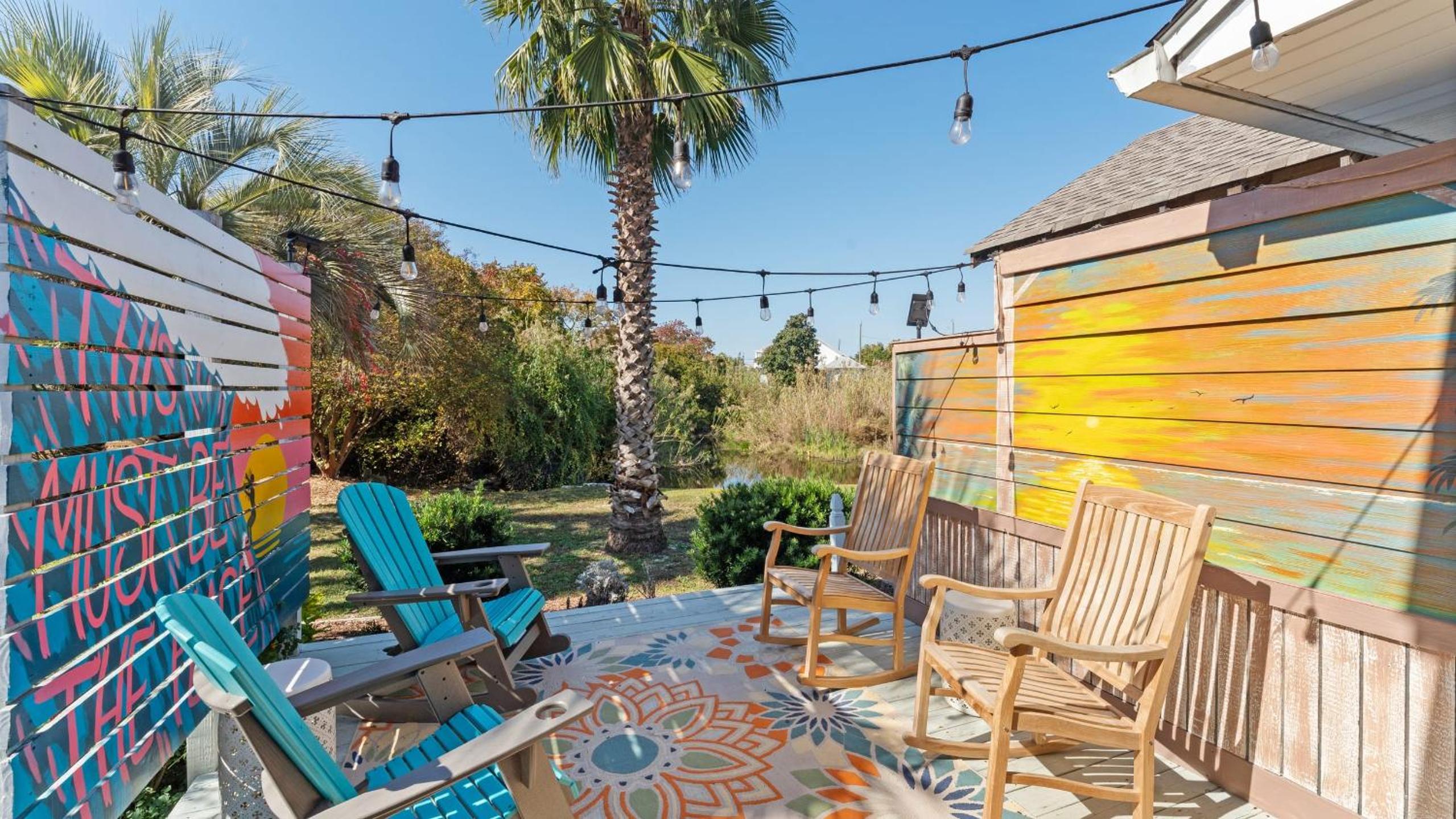 Golf Cart Included Bright Coastal Home Near Panama City Beach Local Dining Sunshine Chateau by AvantStay