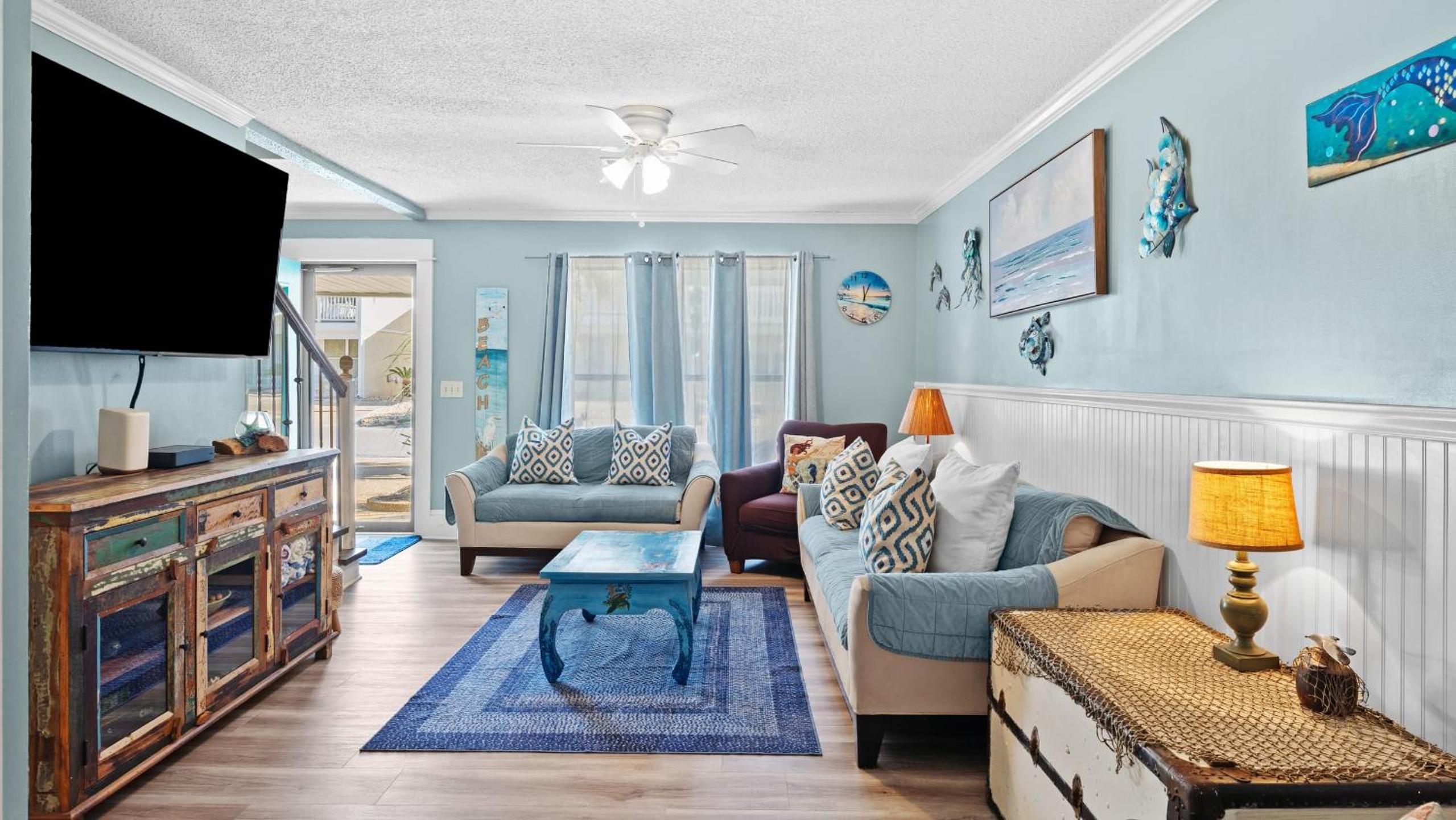 Golf Cart Included Bright Coastal Home Near Panama City Beach Local Dining Sunshine Chateau by AvantStay