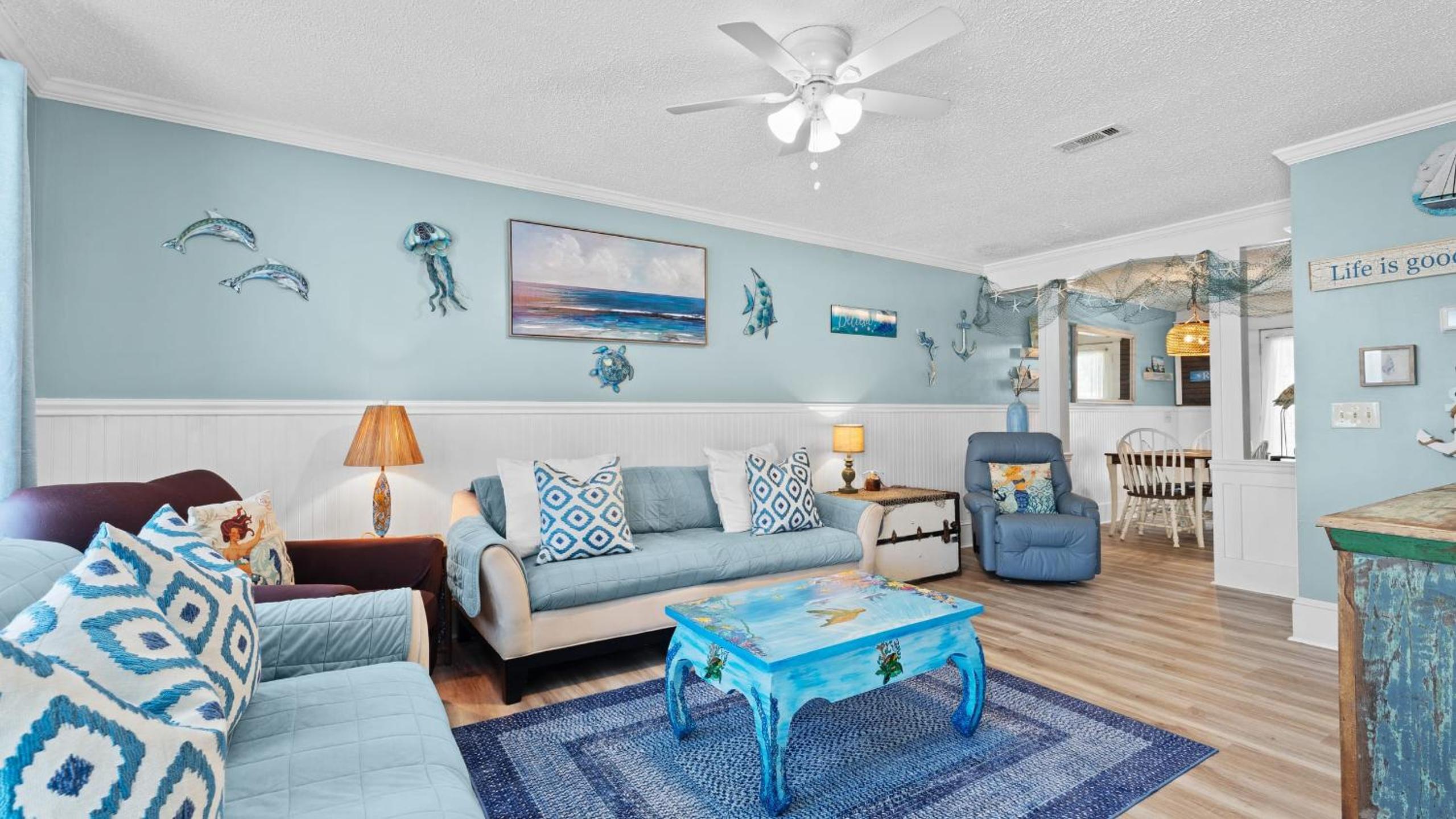 Golf Cart Included Bright Coastal Home Near Panama City Beach Local Dining Sunshine Chateau by AvantStay