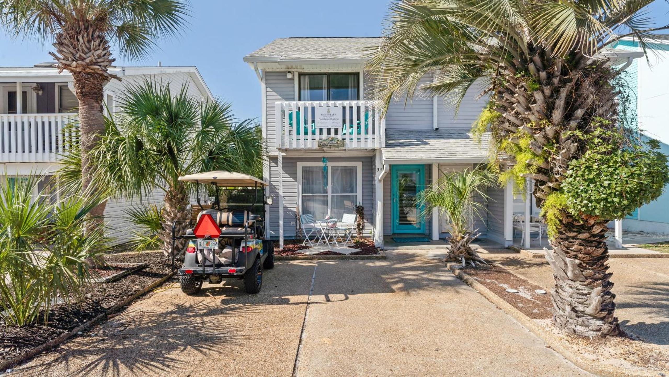 Golf Cart Included Bright Coastal Home Near Panama City Beach Local Dining Sunshine Chateau by AvantStay
