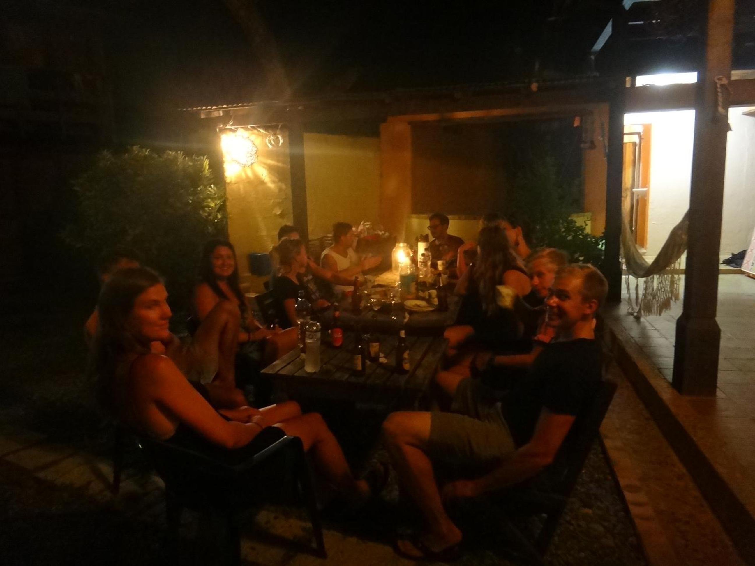 outdoor BBQ area