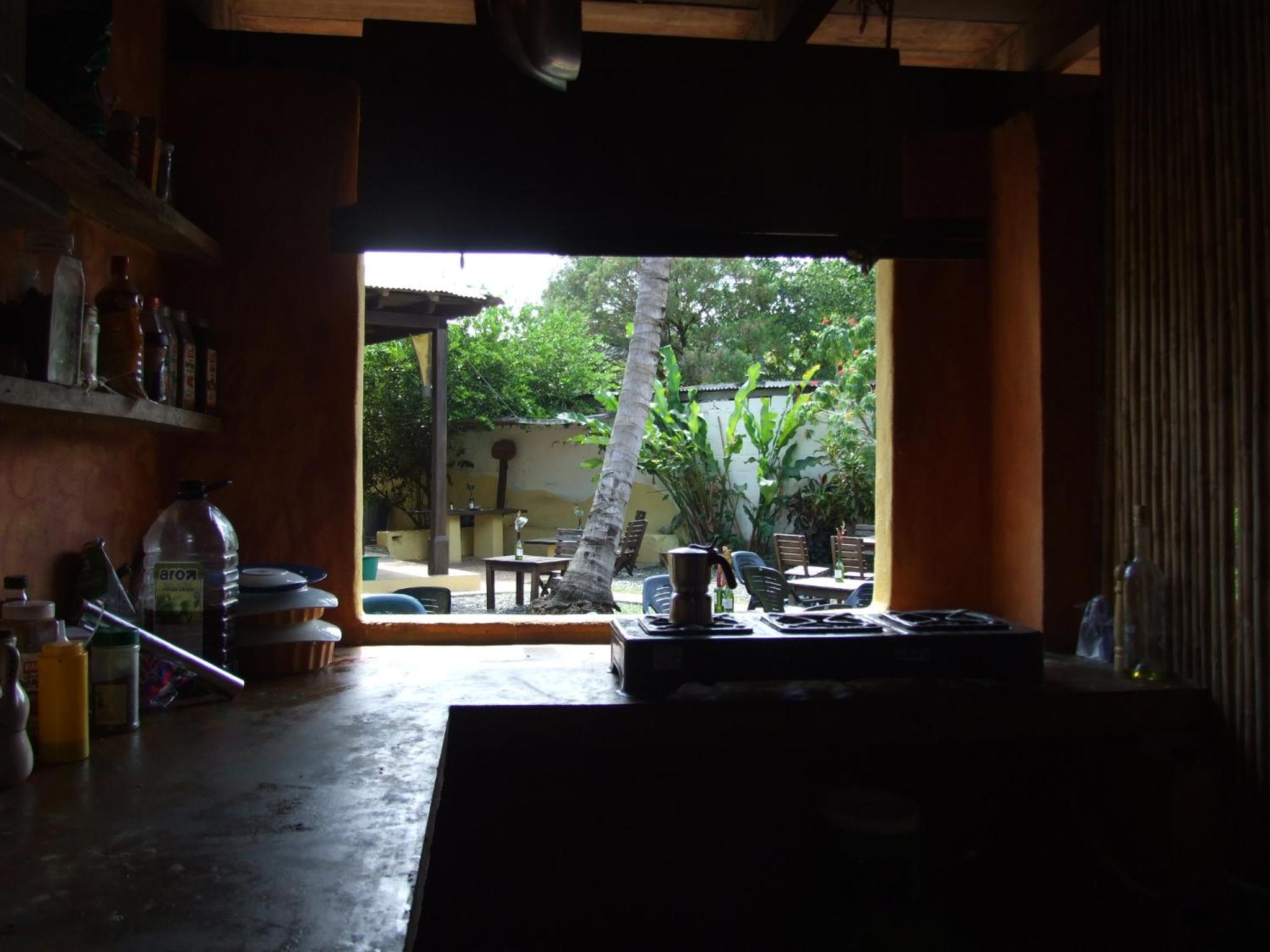 outdoor BBQ area