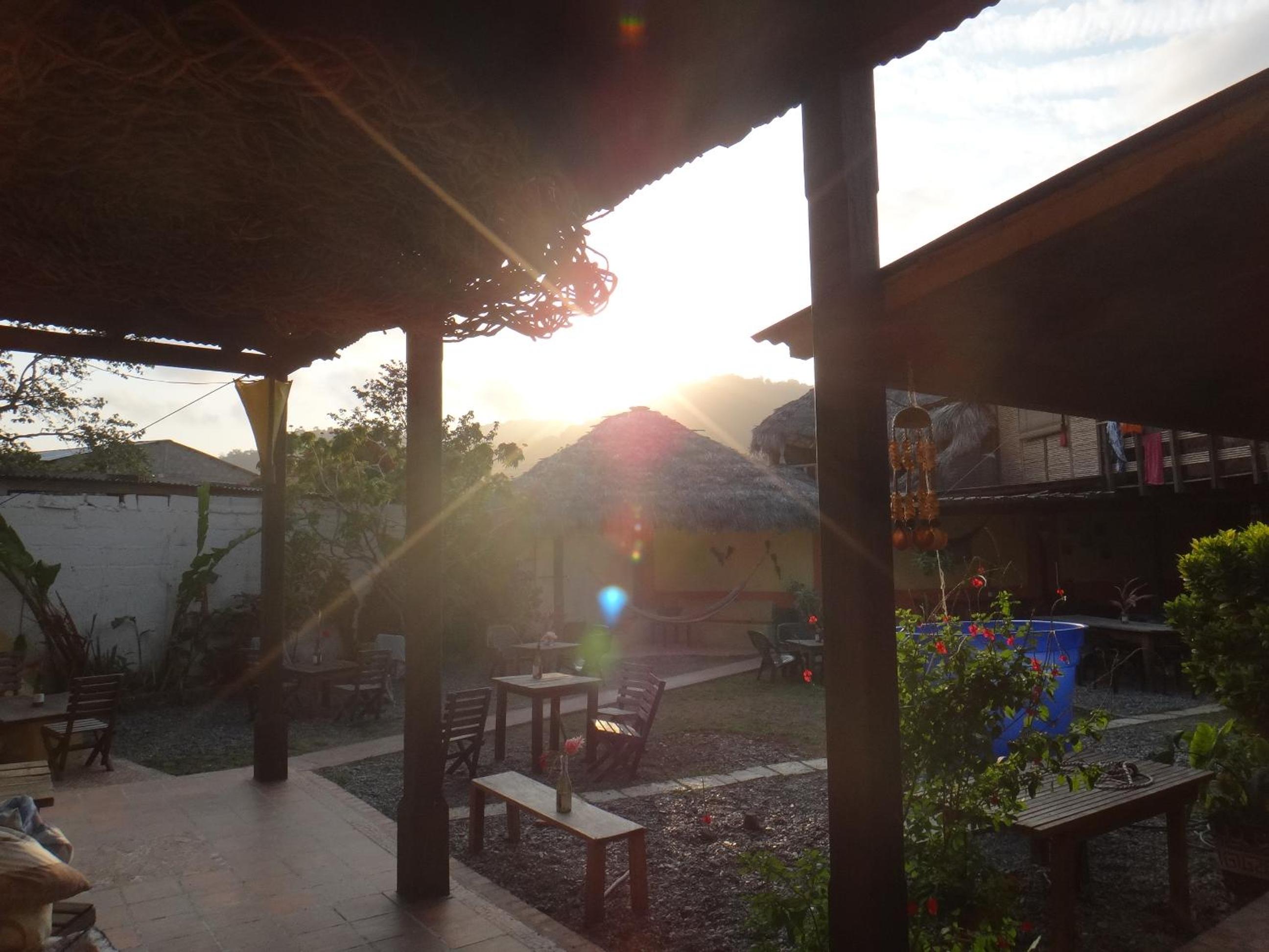 outdoor BBQ area