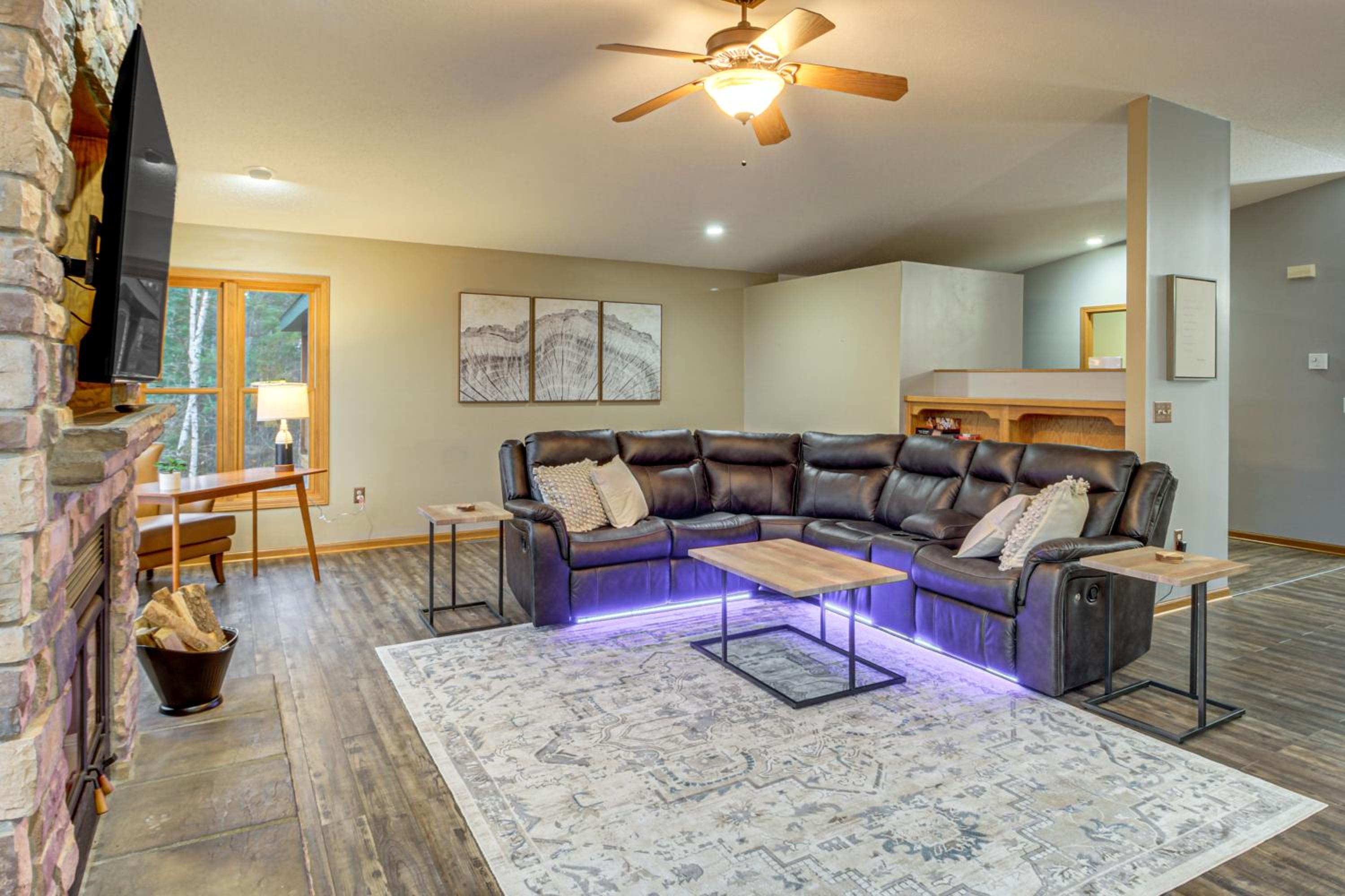 Private Lakefront Home with Game Room in Aurora!
