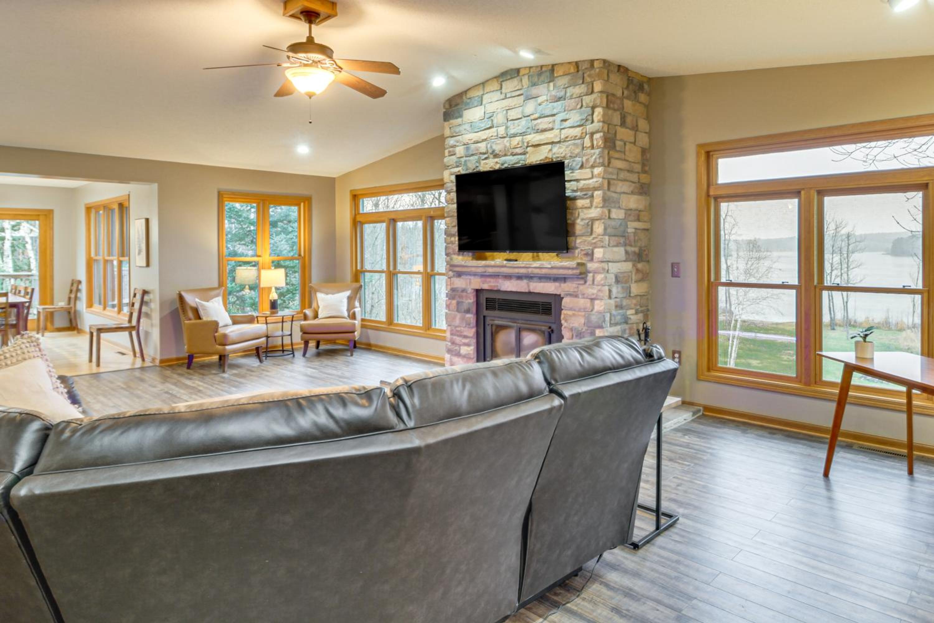 Private Lakefront Home with Game Room in Aurora!