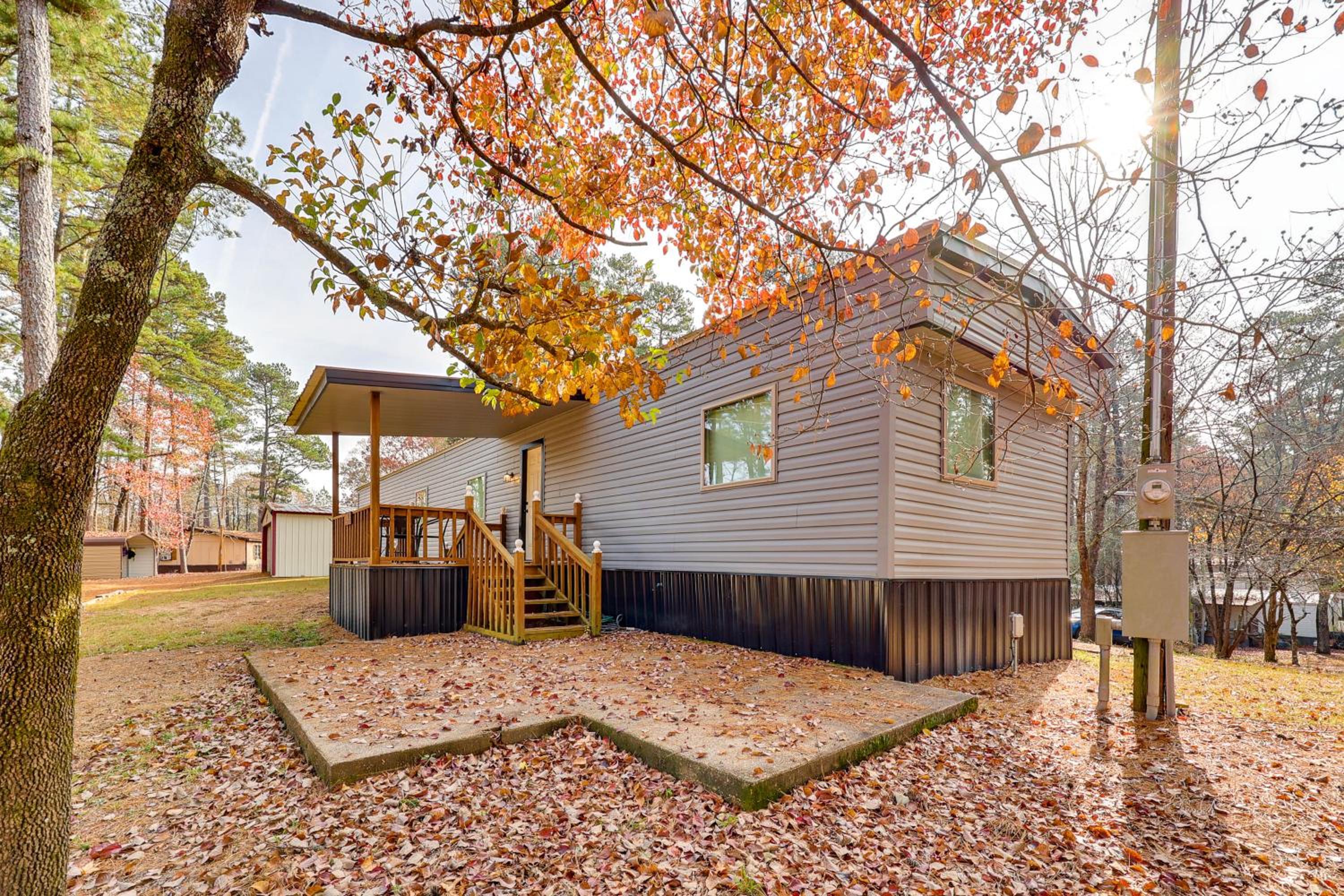 Bring Your Boat Family Home Steps to Lake Greeson