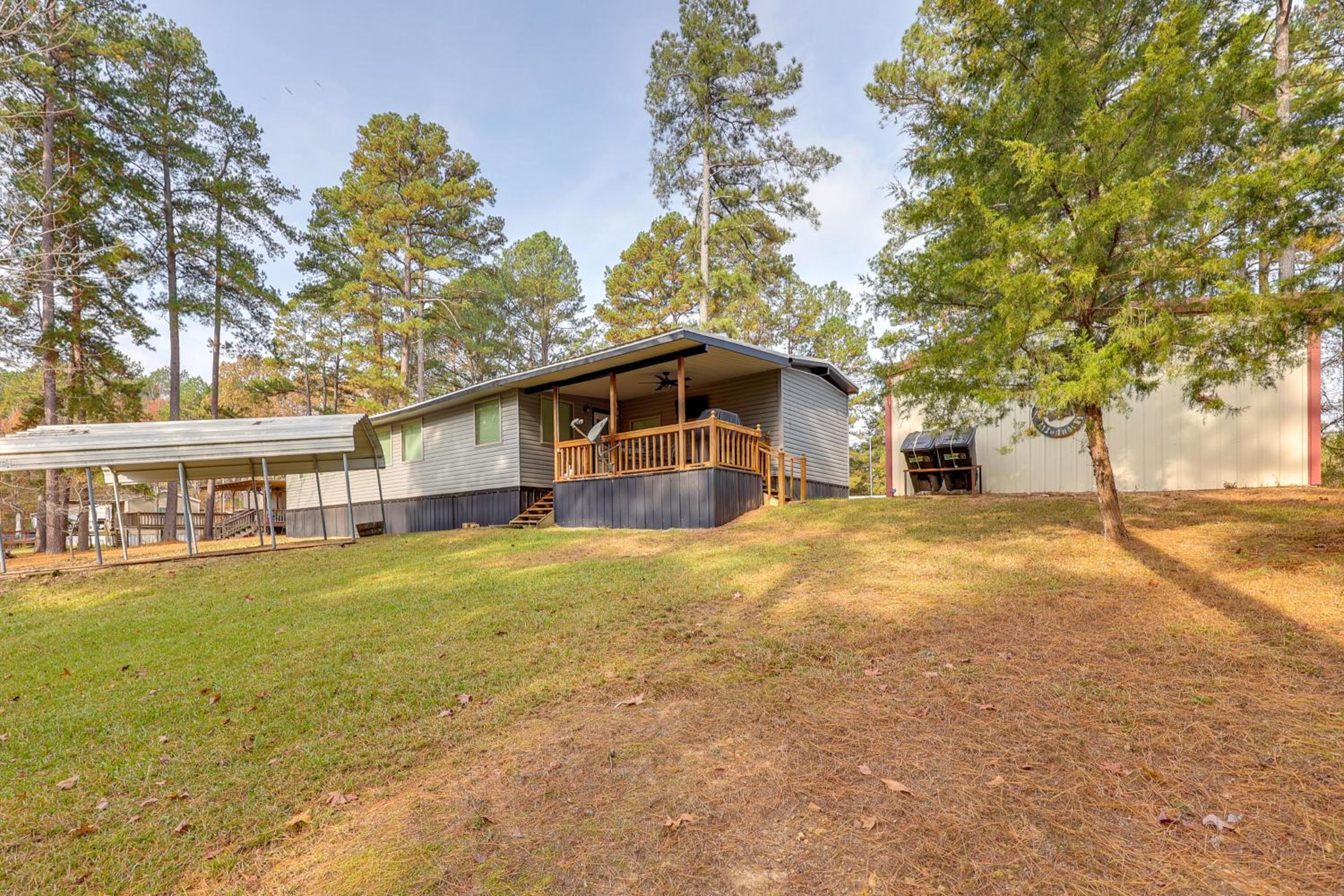 Bring Your Boat Family Home Steps to Lake Greeson