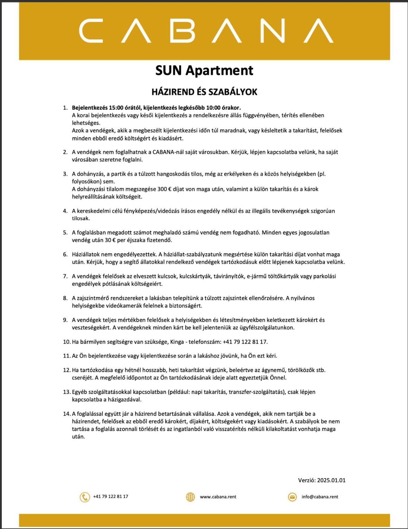 CABAnA I new I AC I Wifi - SUN