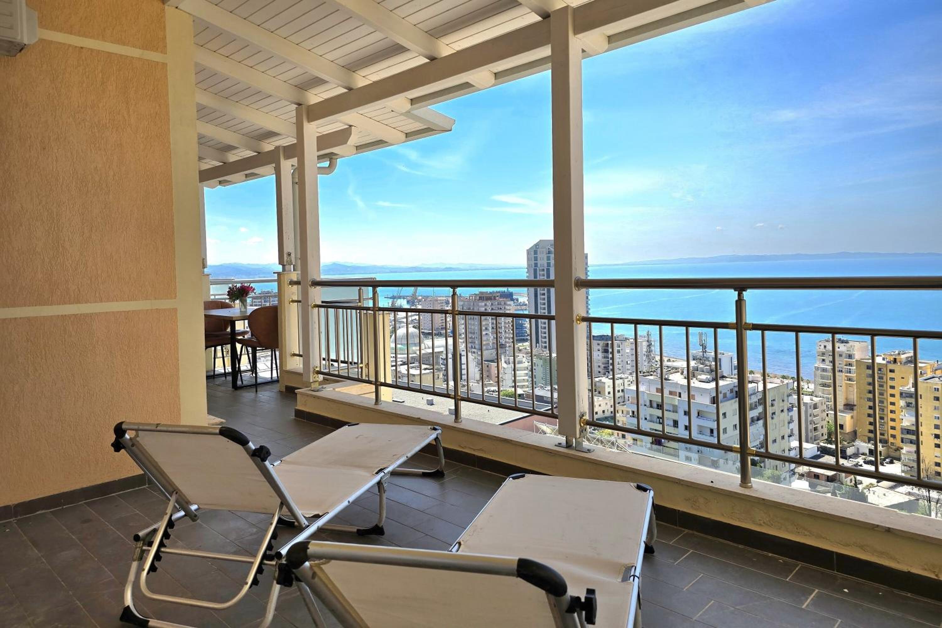 Hill Apartment with Sea View in Durres - Happy Rentals