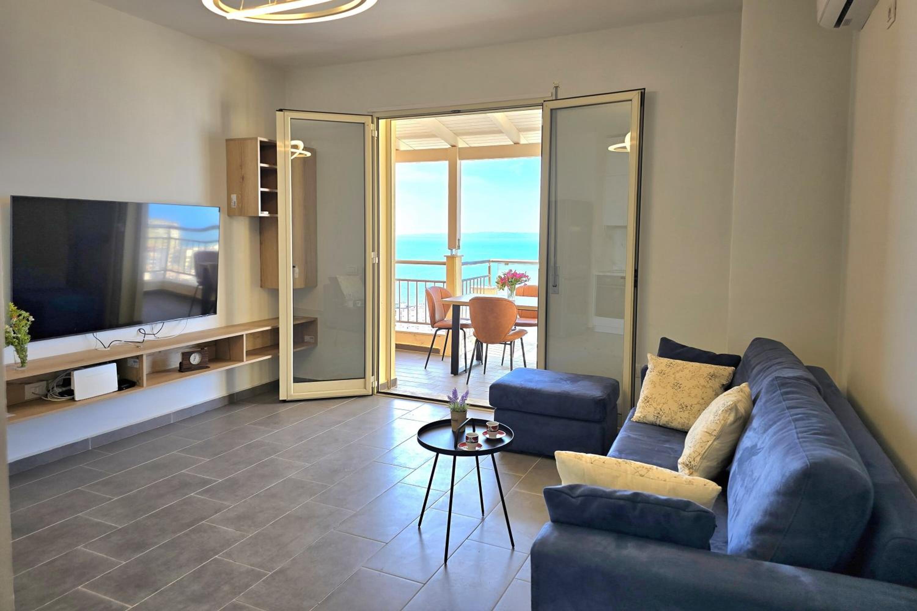 Hill Apartment with Sea View in Durres - Happy Rentals