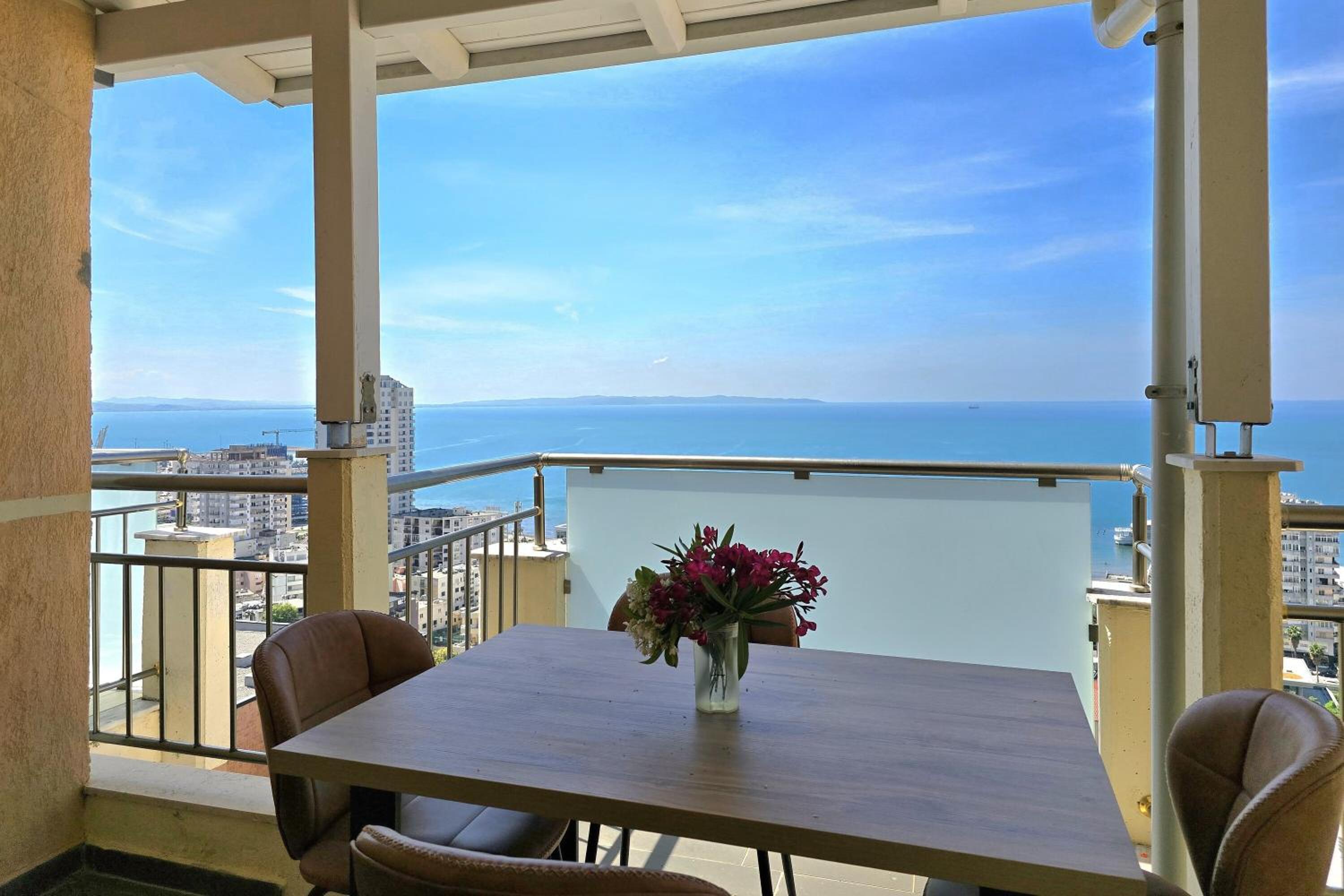 Hill Apartment with Sea View in Durres - Happy Rentals