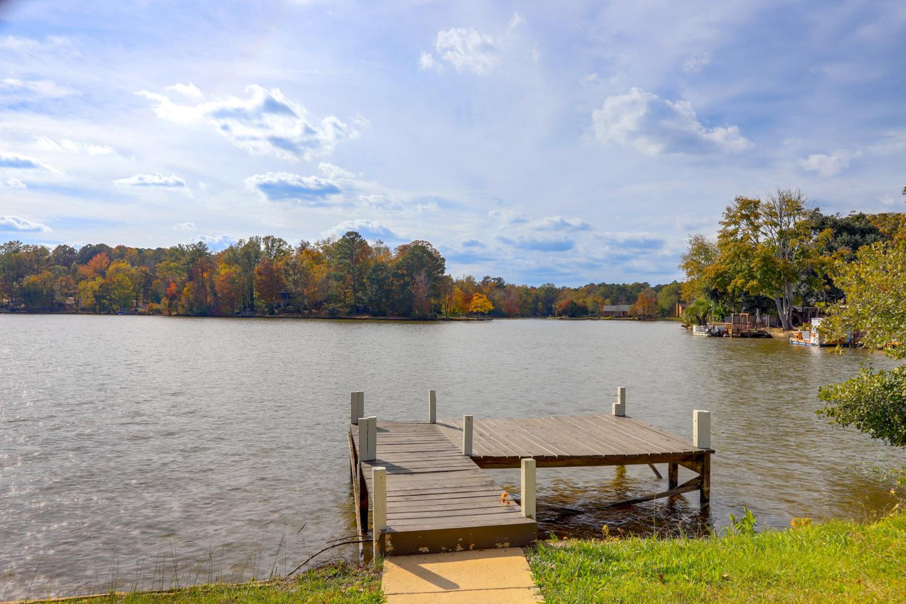 Lakefront Getaway with Dock and Views in Macon!