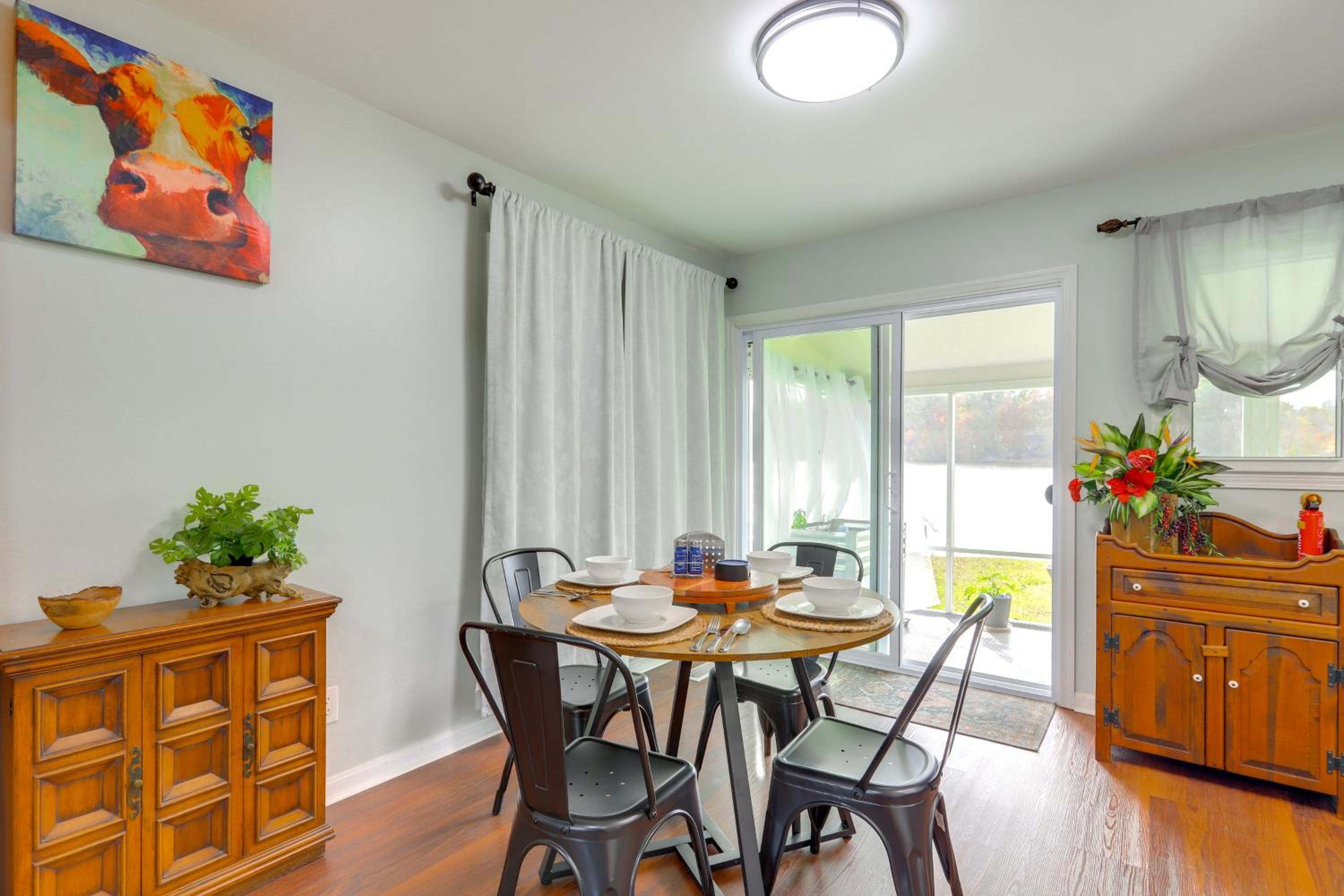 Lakefront Getaway with Dock and Views in Macon!