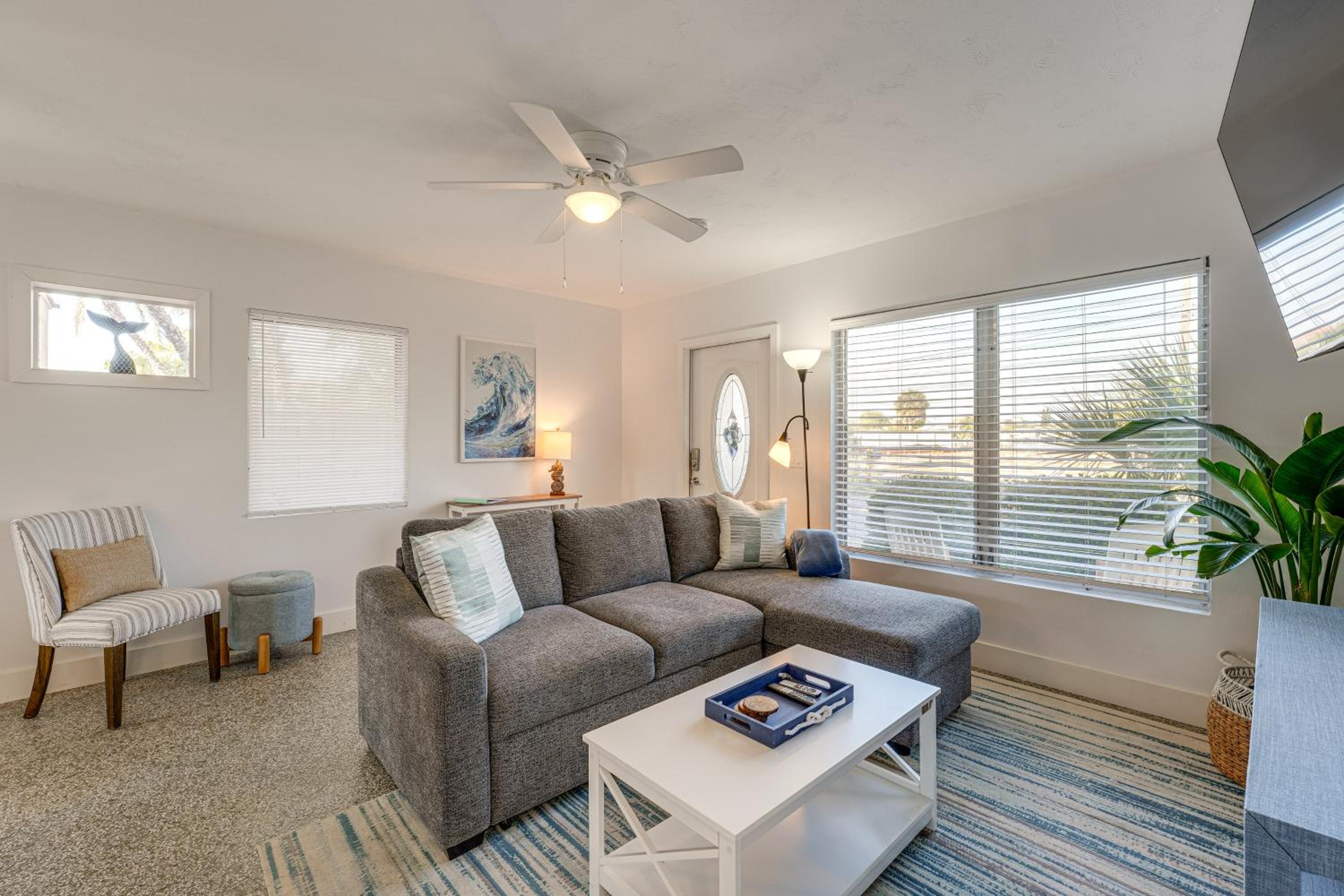 Walk to Sand and Sun! Breezy Indian Rocks Beach Home