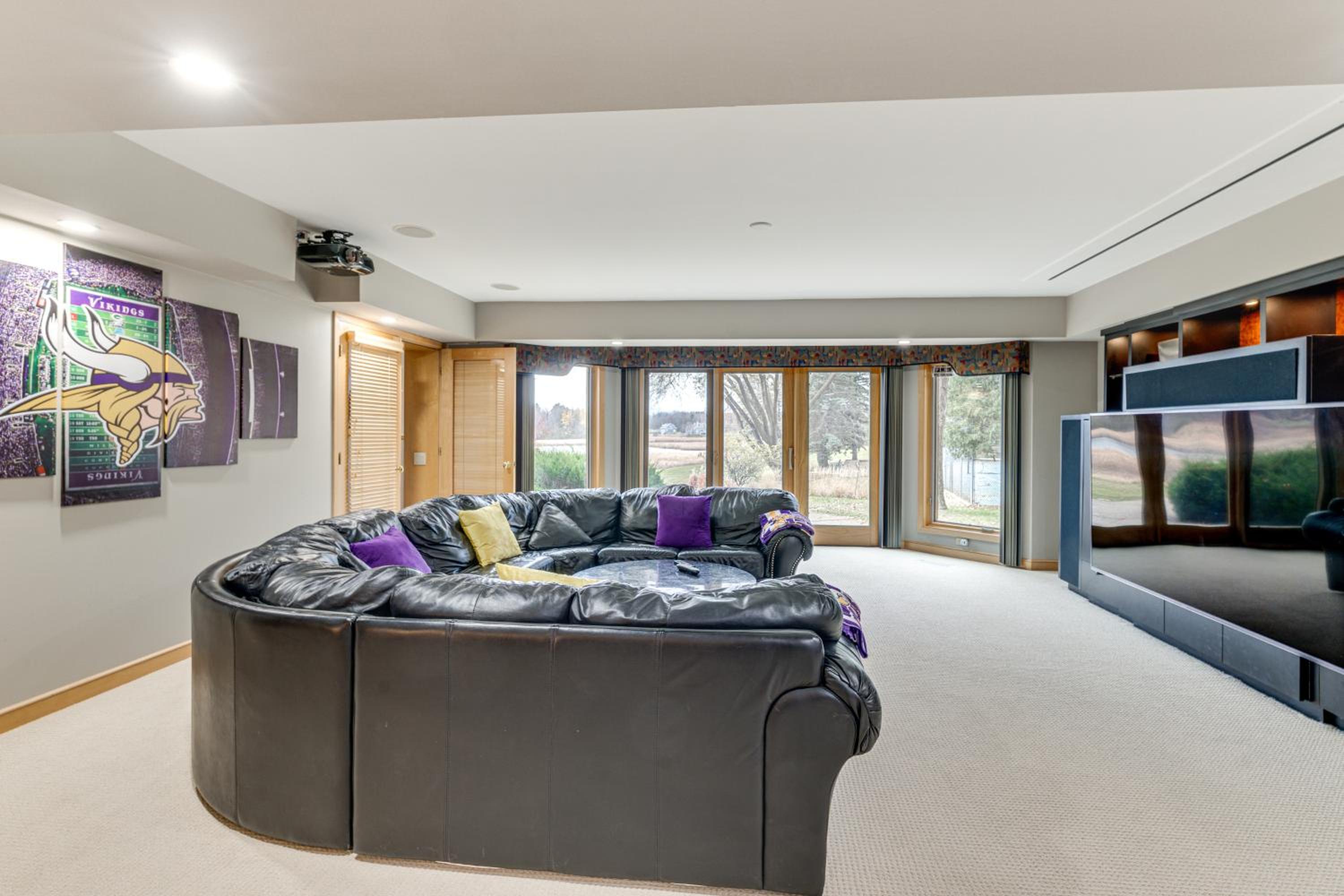 Luxe Long Lake Estate! Courts, Pool and Game Room