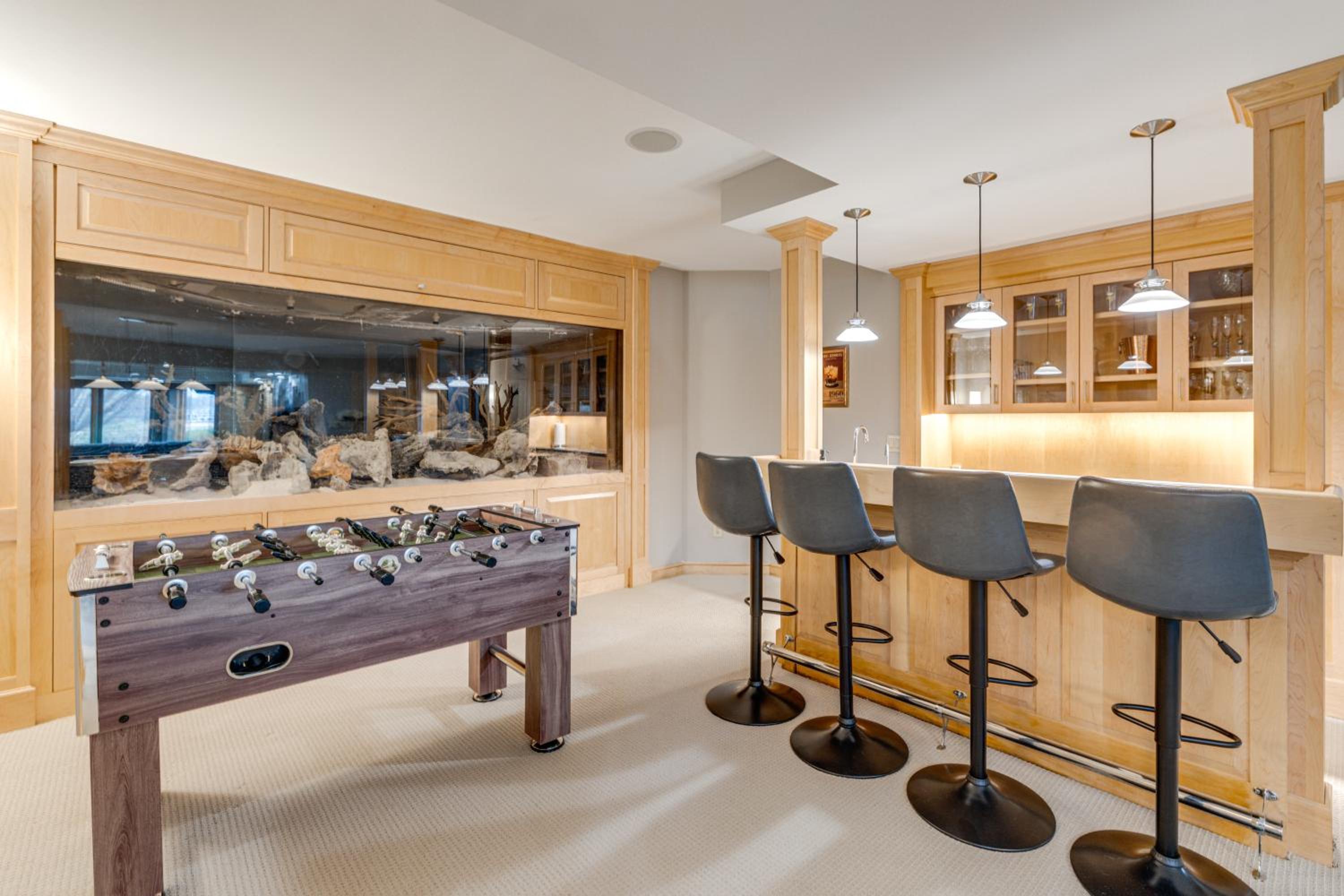 Luxe Long Lake Estate! Courts, Pool and Game Room