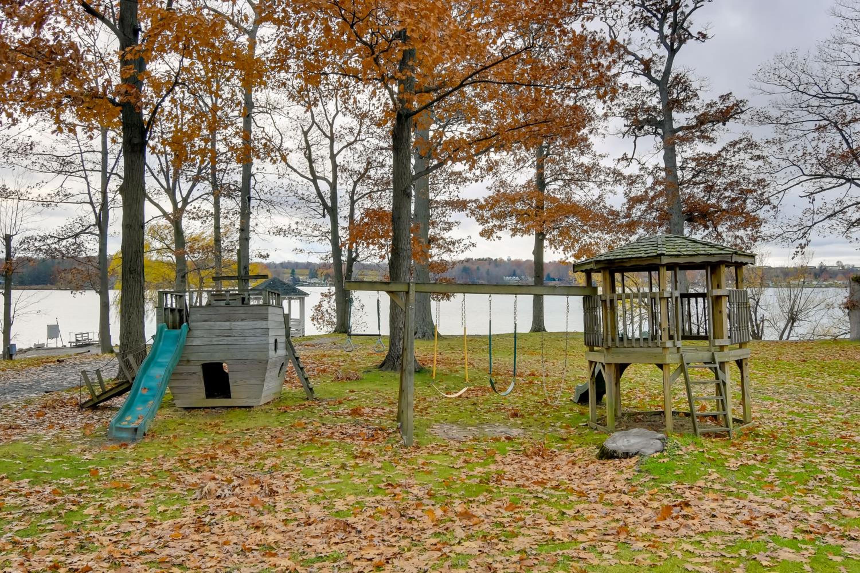 Lake Access and Incredible Views at Sodus Bay Home!