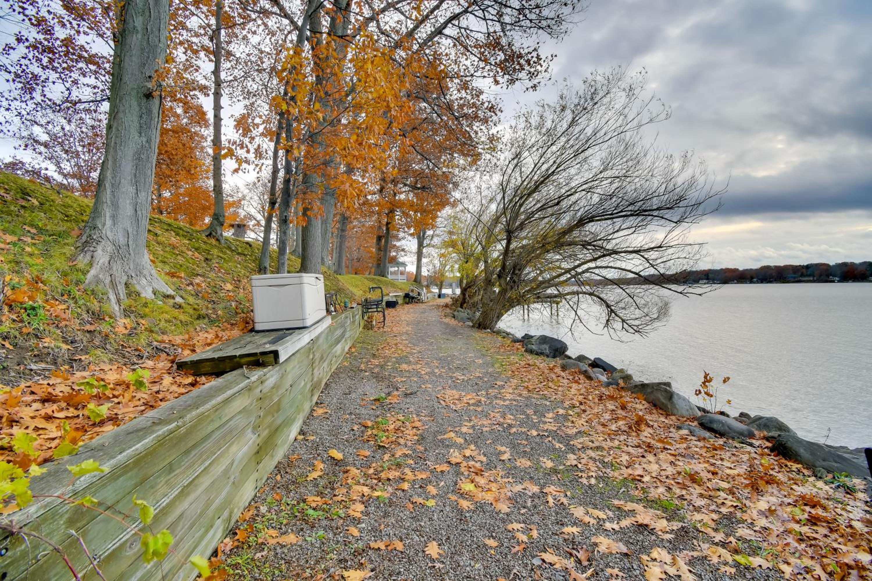 Lake Access and Incredible Views at Sodus Bay Home!