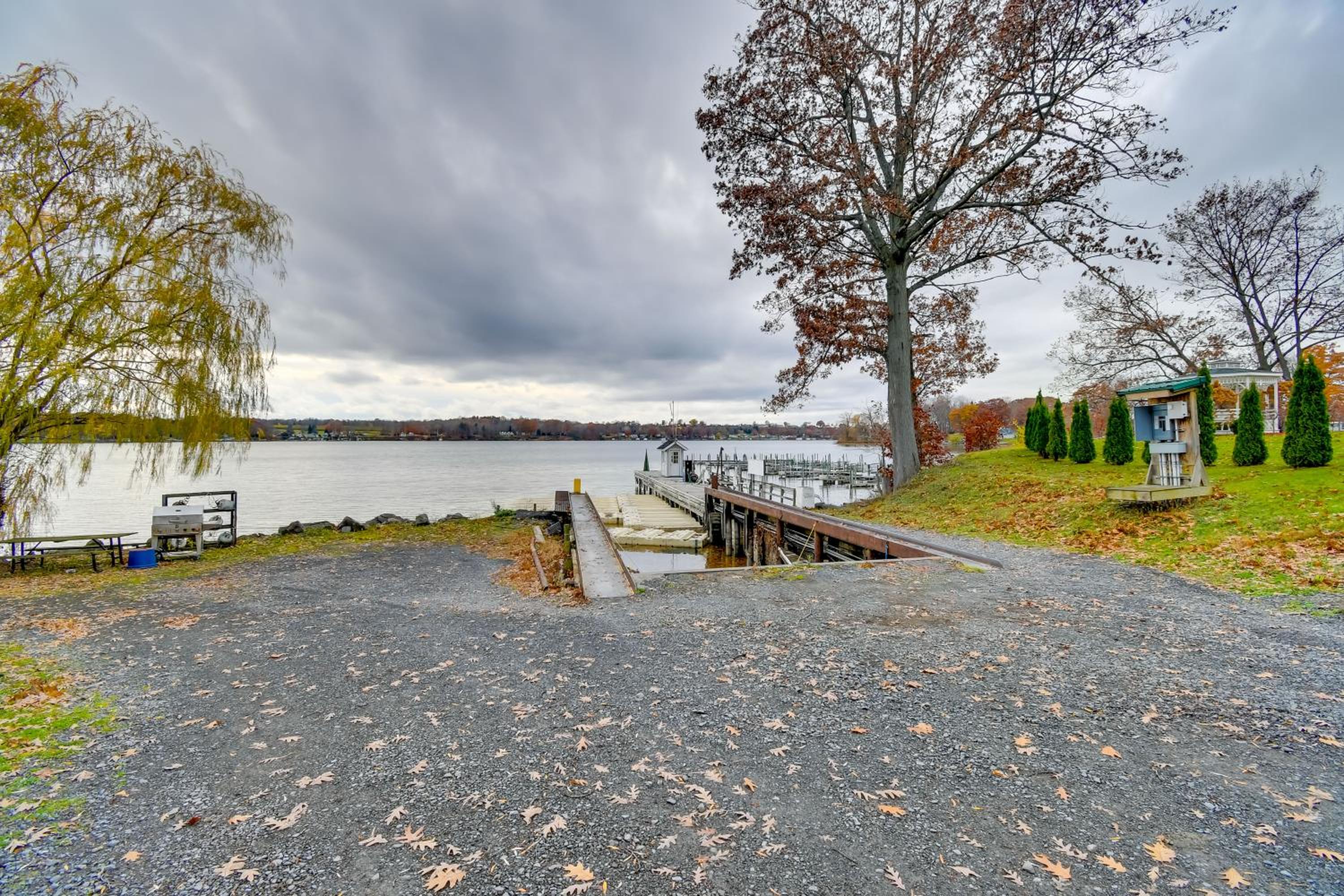 Lake Access and Incredible Views at Sodus Bay Home!