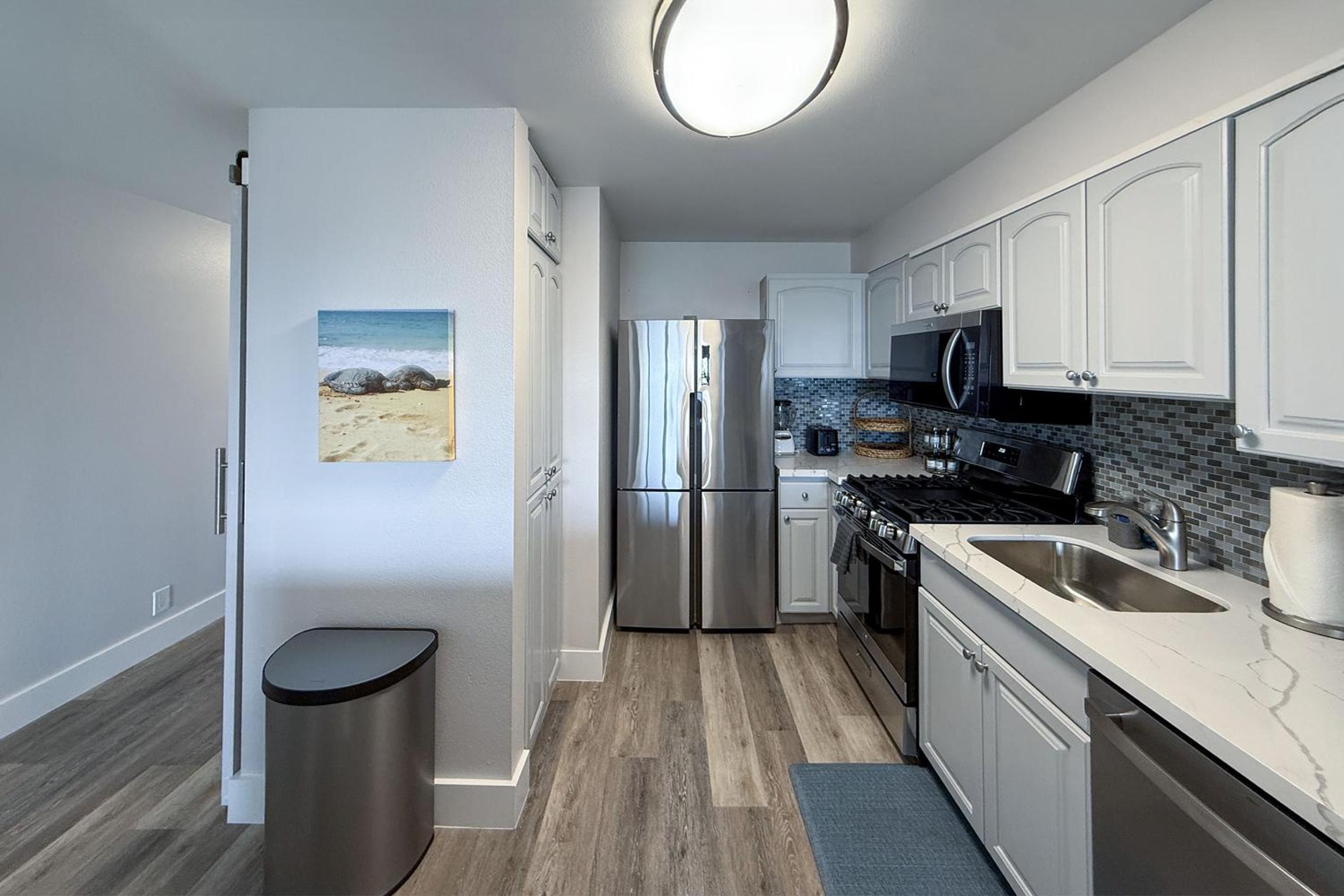Kihei Akahi D-515: Newly Renovated Ocean View, No Carpet, 3 Zone Split AC, Wi-Fi