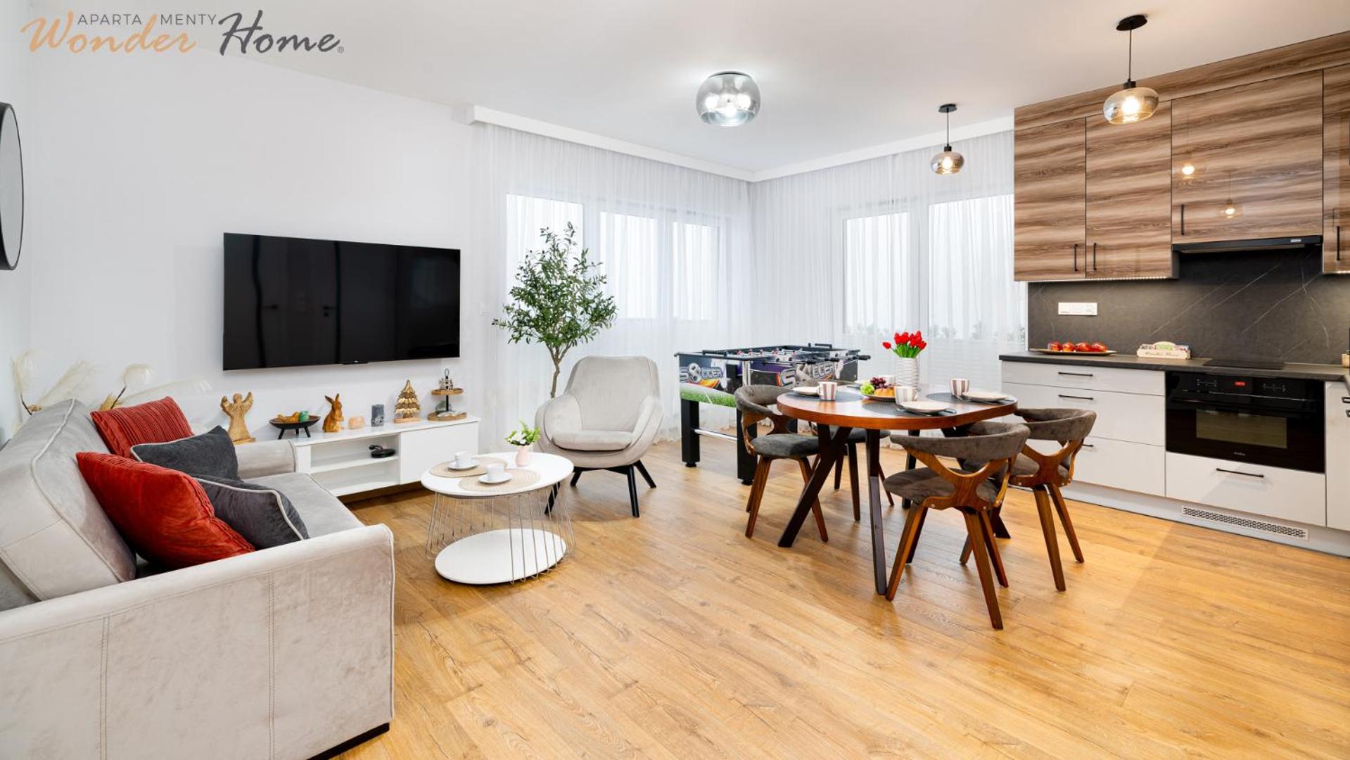 Wonder Home - Domki Hillside tuż przy stoku narciarskim - na terenie kompleksu plac zabaw i zewnętrzna siłownia, sklep, parking