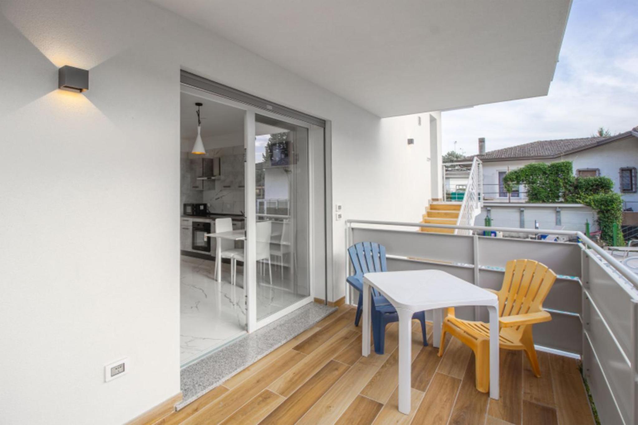 Modern flat with shared pool