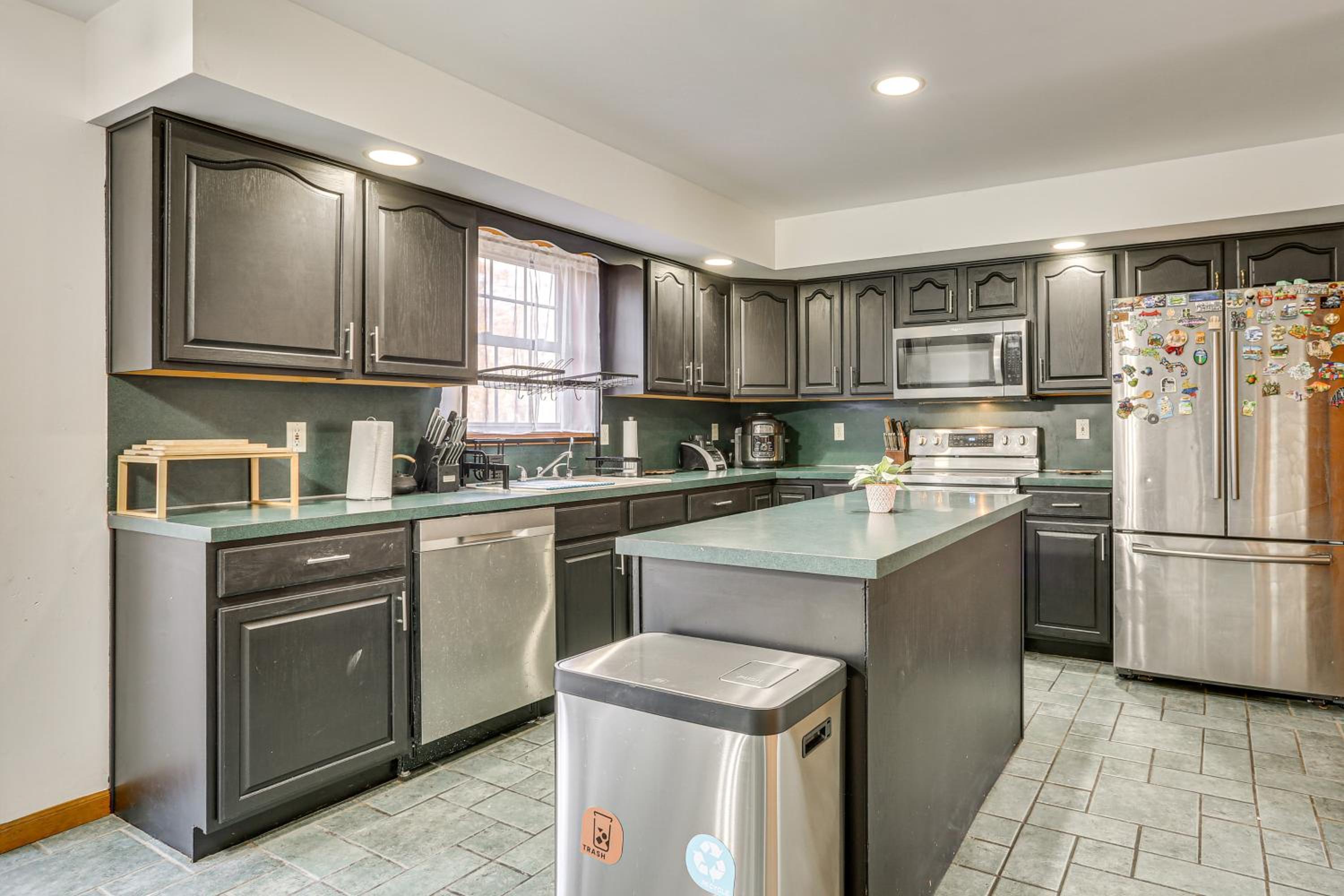 Hike, Ski and Game Spacious Poconos Home with Yard