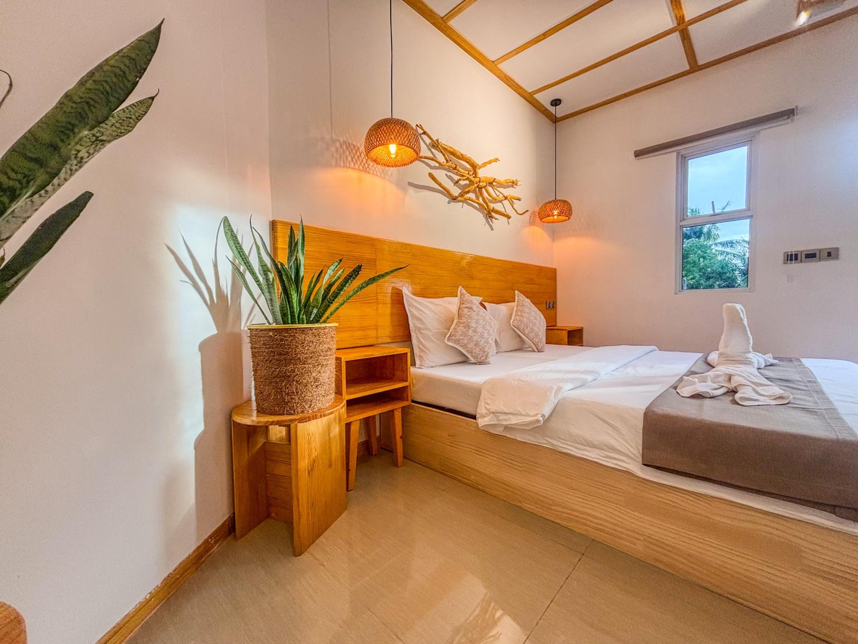 Eco Palm Mathiveri - Guest House with Complimentary Shared Kitchen & Laundry