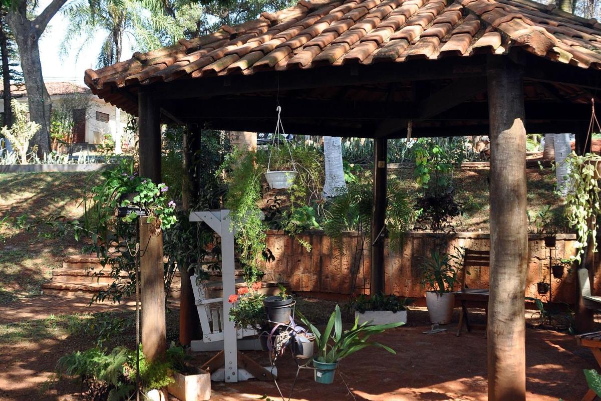 outdoor BBQ area