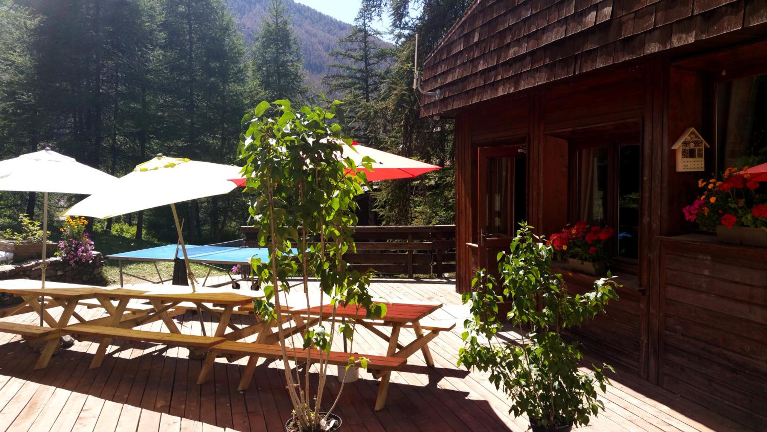 outdoor BBQ area