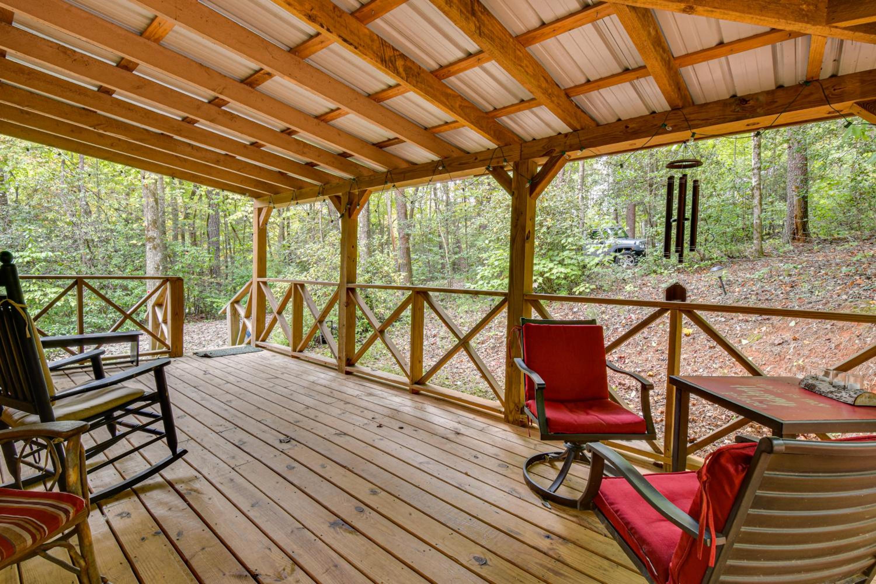 Hike and Fish Wooded Cabin Near Downtown Helen