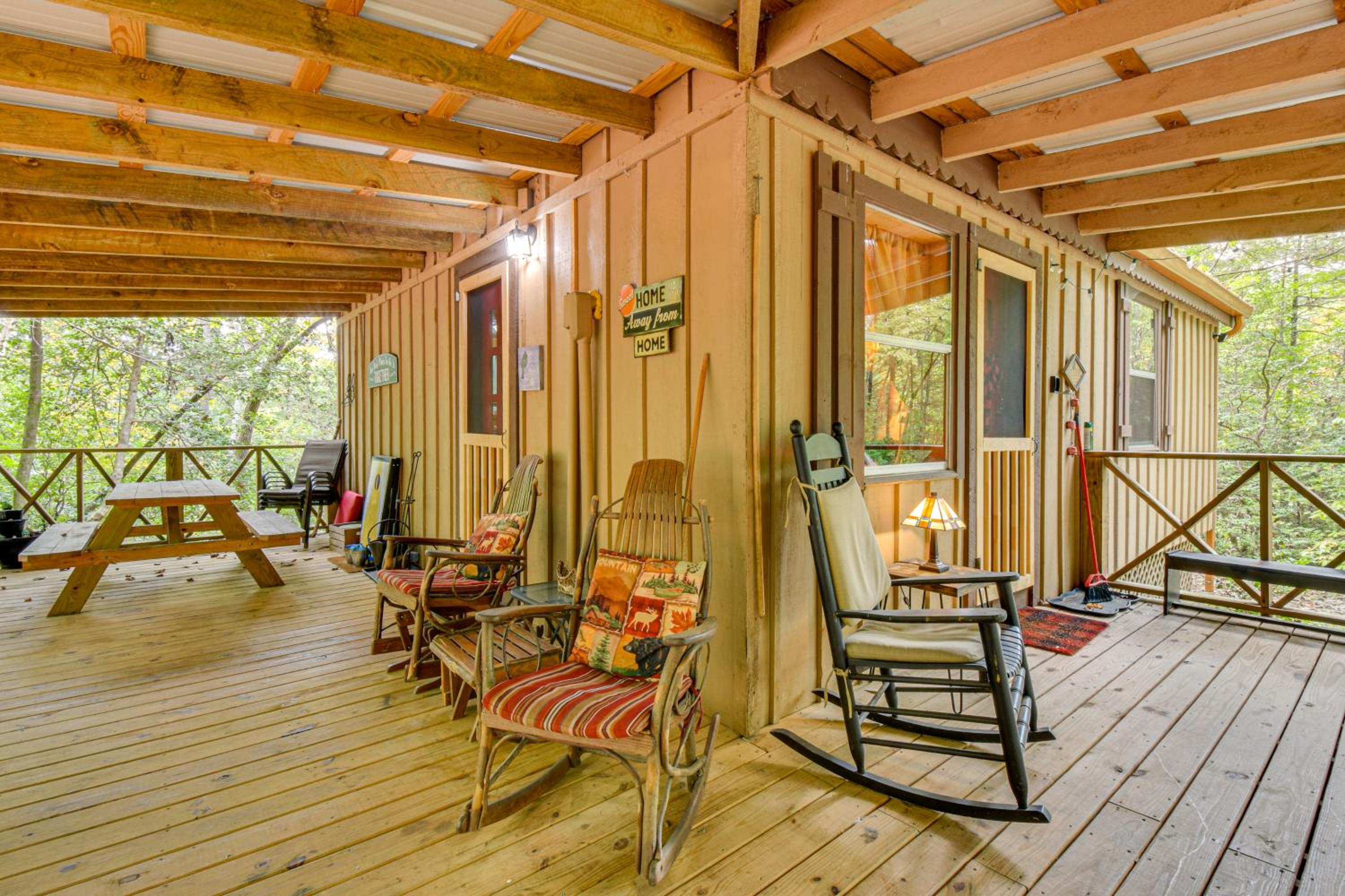 Hike and Fish Wooded Cabin Near Downtown Helen