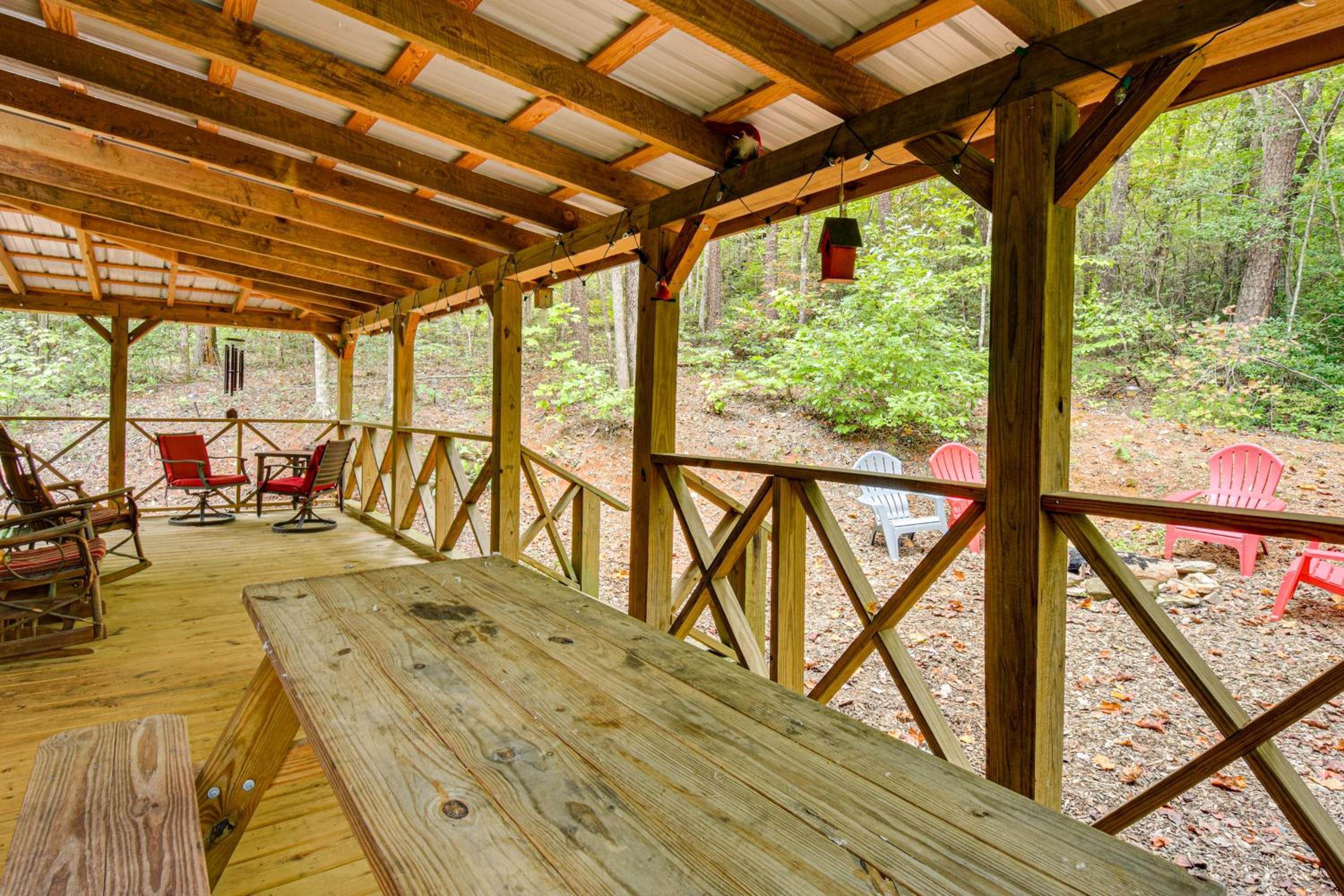 Hike and Fish Wooded Cabin Near Downtown Helen