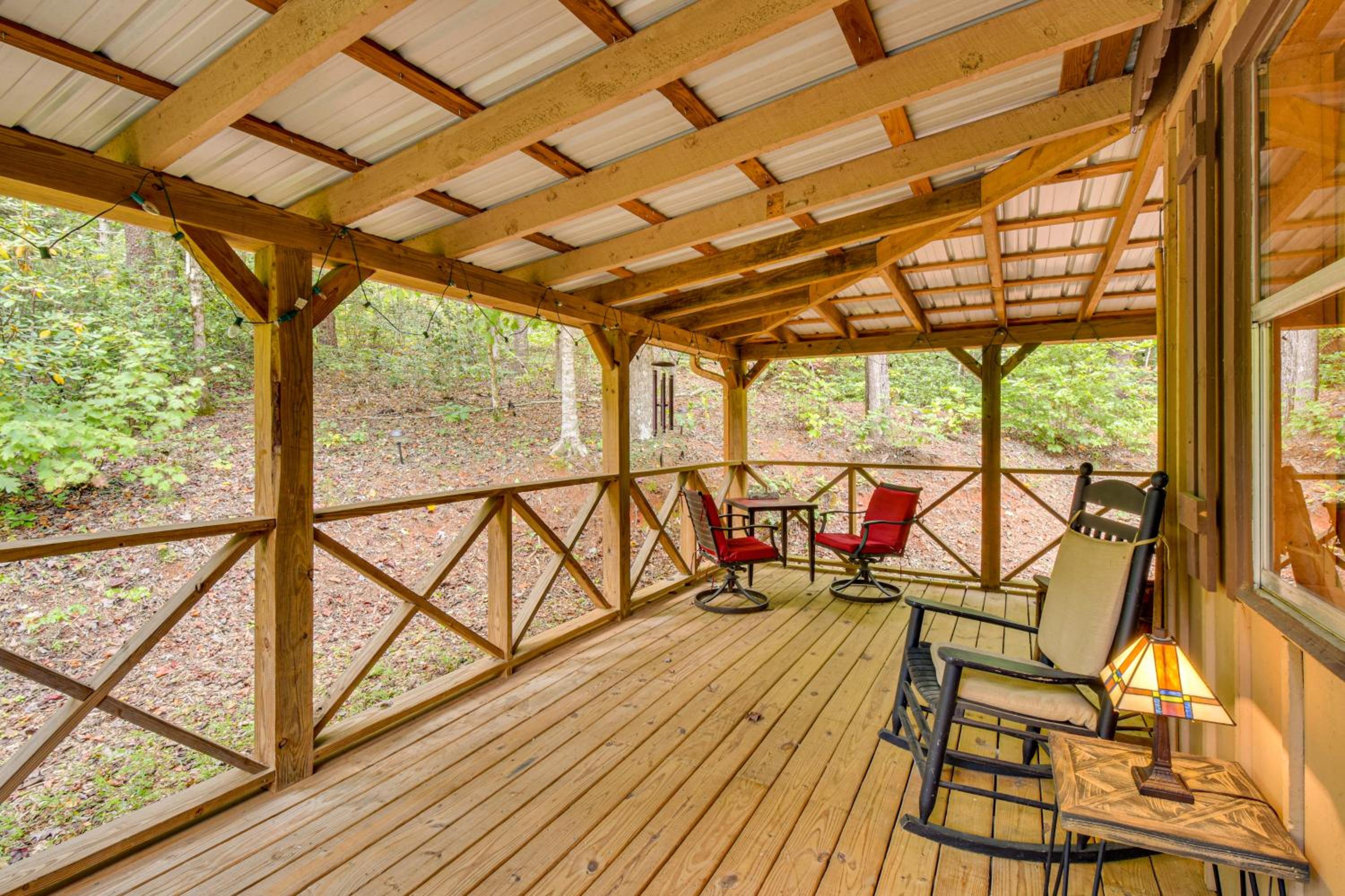 Hike and Fish Wooded Cabin Near Downtown Helen