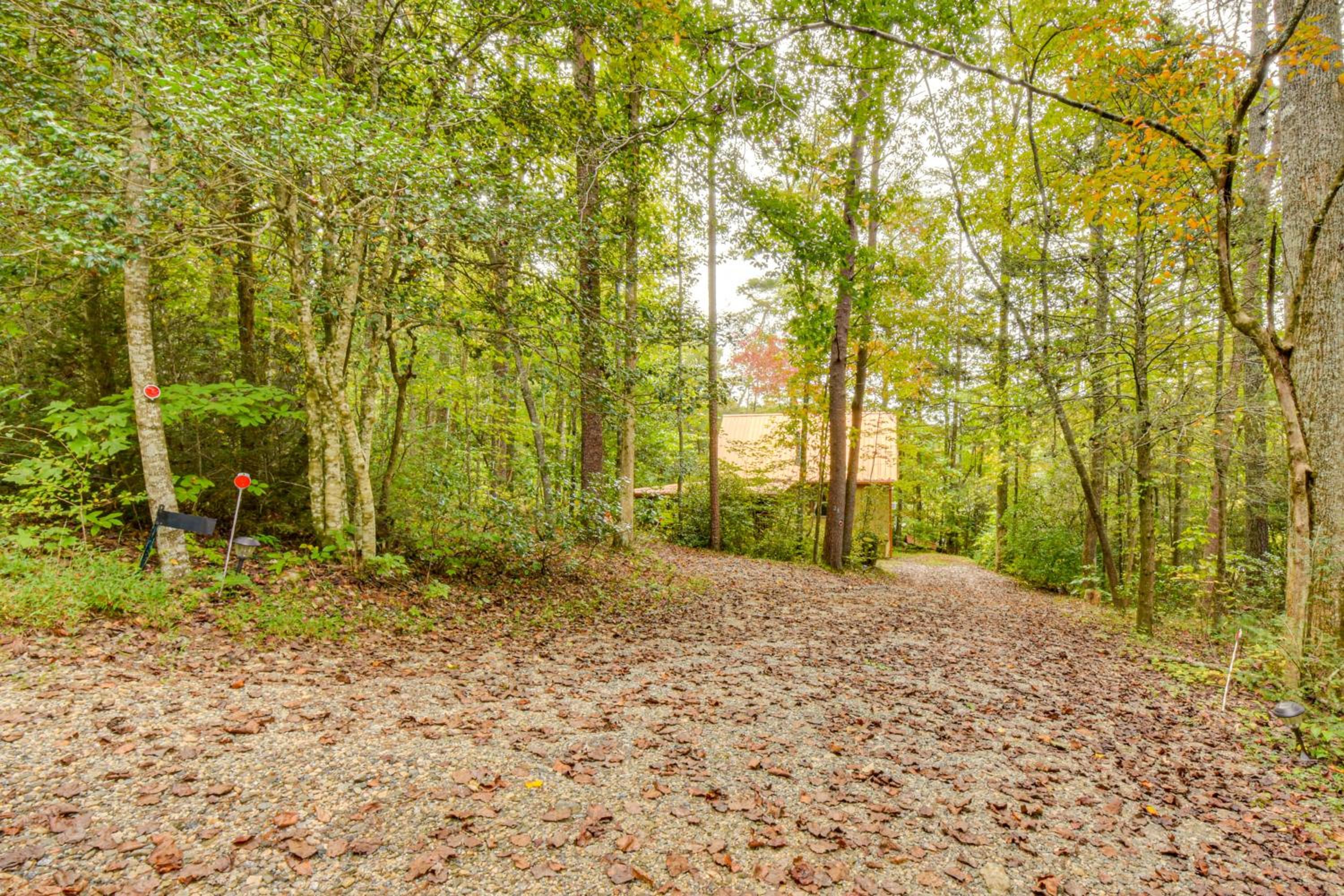 Hike and Fish Wooded Cabin Near Downtown Helen