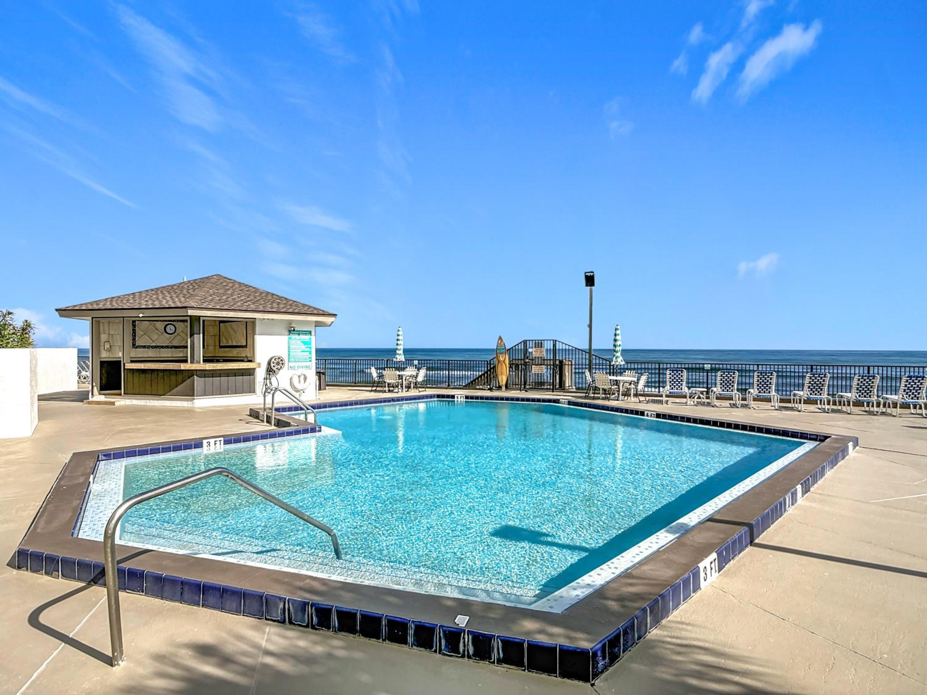 Oceanfront 1BR Condo Balcony, Heated Pool Beach